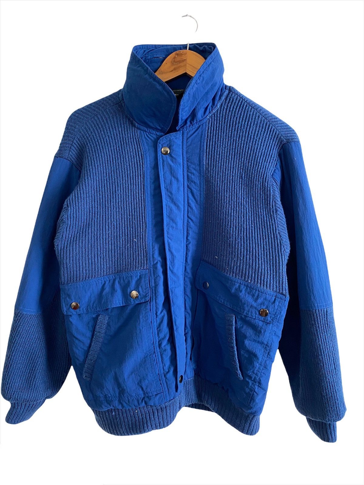 Indigo × Japanese Brand × Takashi Murakami Takashimaya Bomber Jacket two tone nice Designer Size US M / EU 48-50 / 2 - 2 Thumbnail