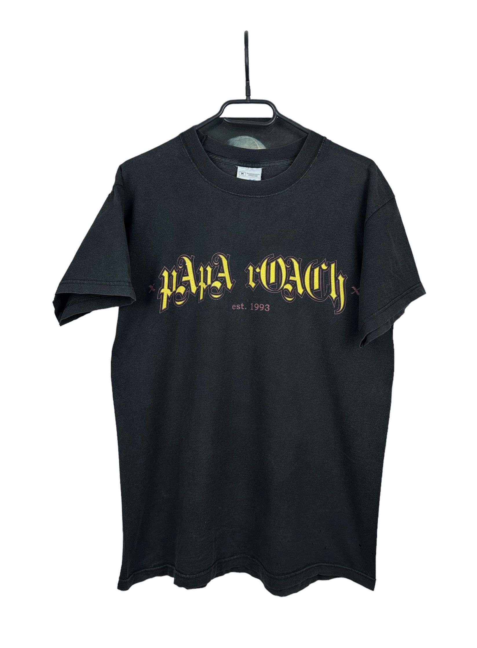 Band Tees × Vintage Vintage Papa Roach Band Tour Tee Shirt Rare Y2K Hype Size US M / EU 48-50 / 2 - 1 Thumbnail
