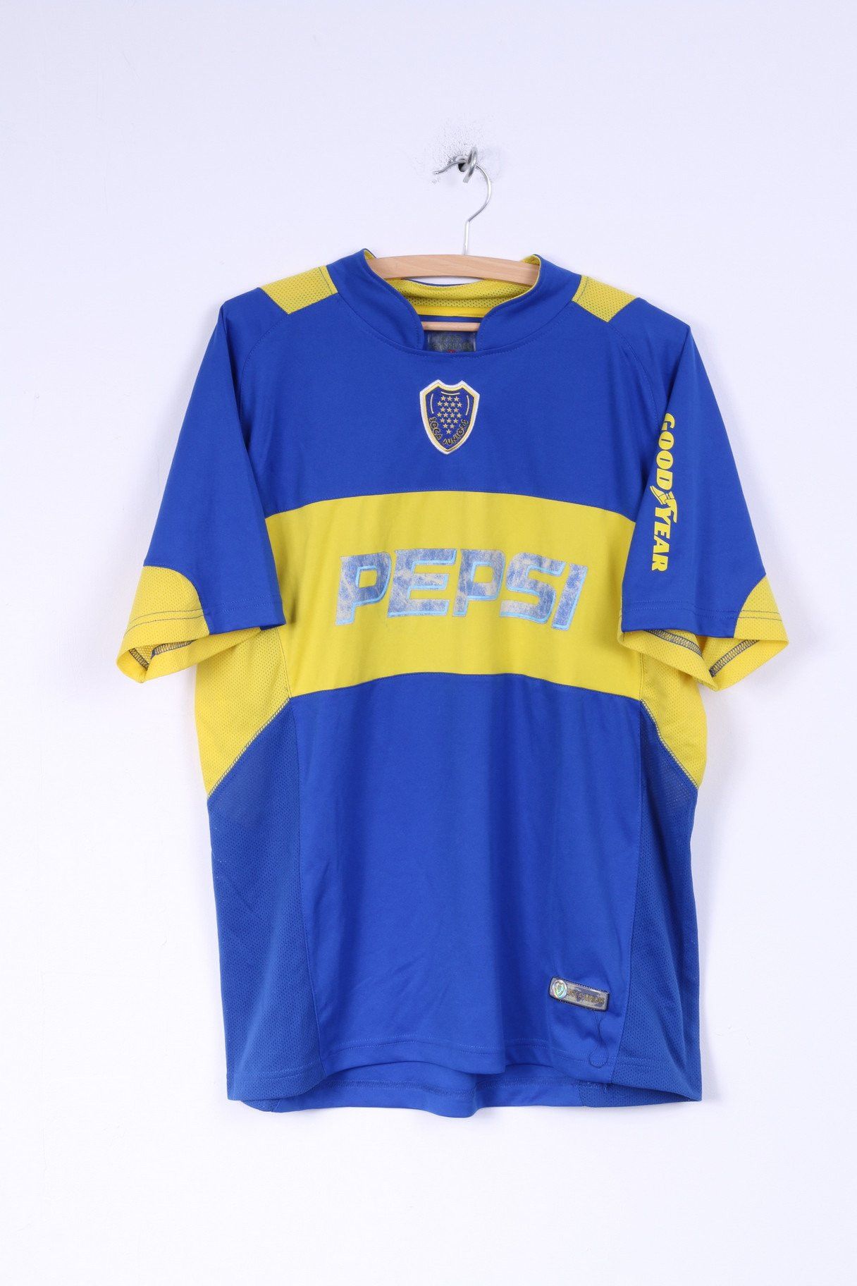 Other Gold Football Mens L Shirt Blue Boca Juniors Pepsi