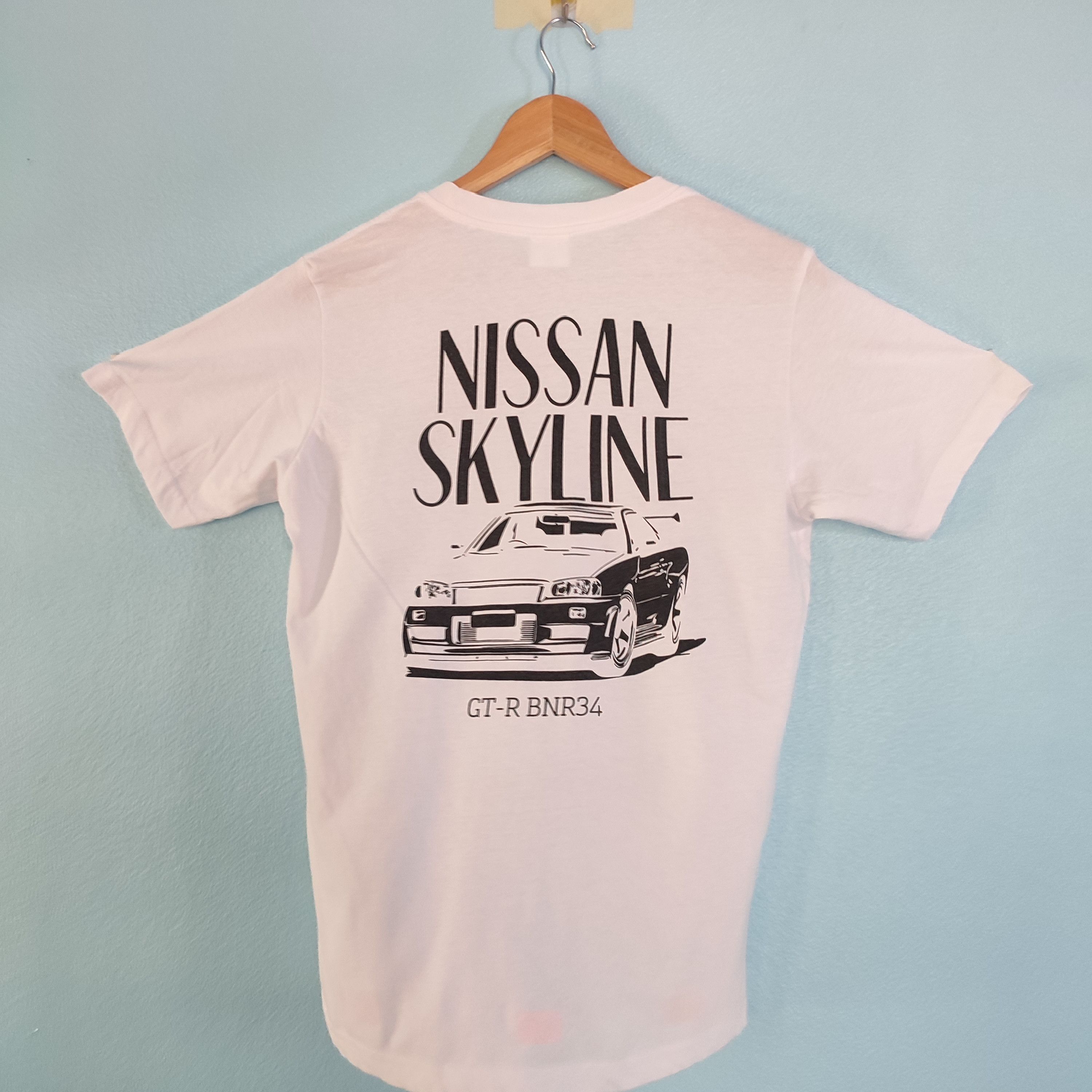Japanese Brand × Vintage NISSAN SKYLINE Racing Team Big Print Design Tshirt Size US M / EU 48-50 / 2 - 1 Thumbnail