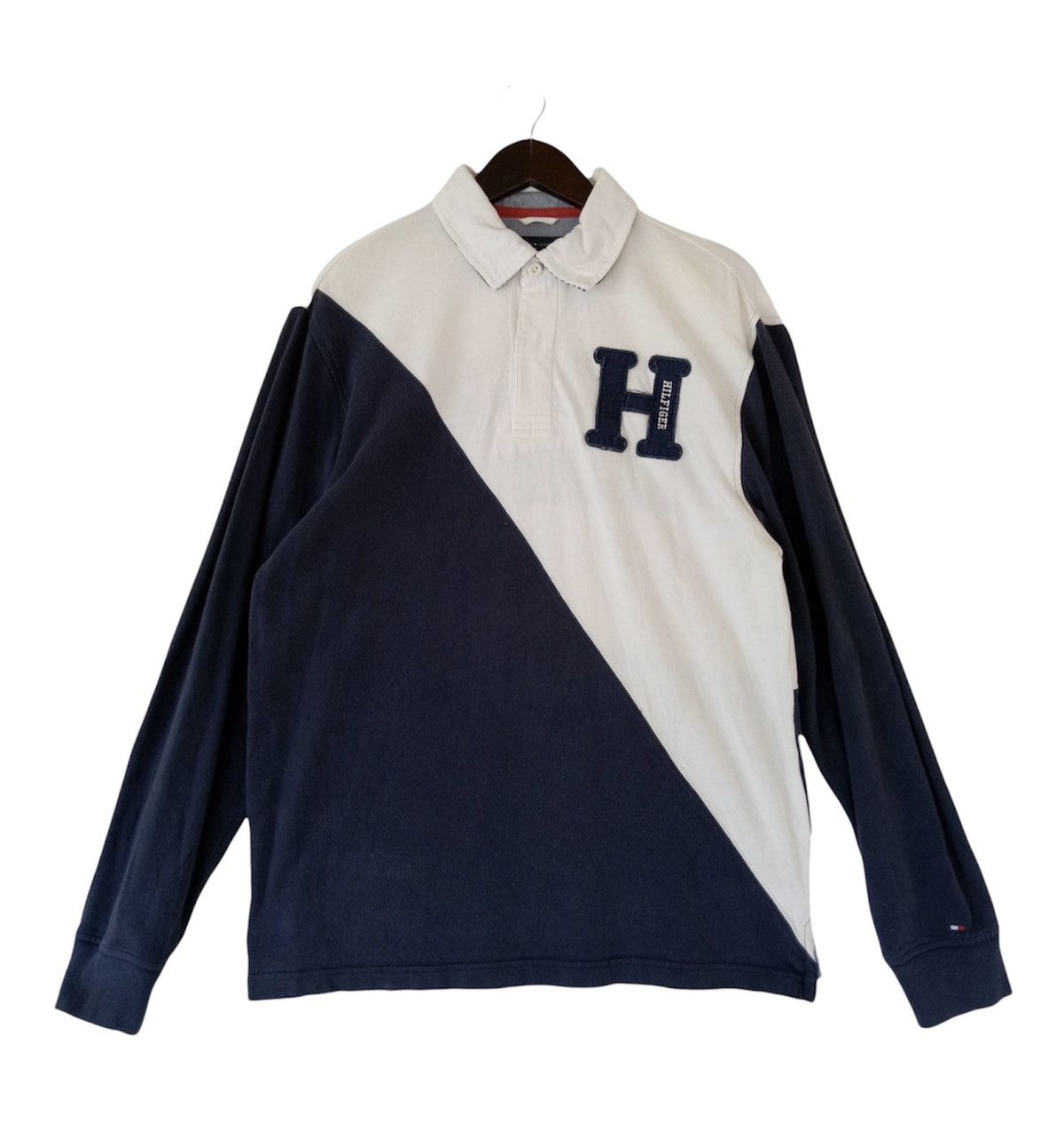 Tommy Hilfiger TOMMY HILFIGER Longsleeve hip hop rap polo shirt Size US M / EU 48-50 / 2 - 1 Thumbnail