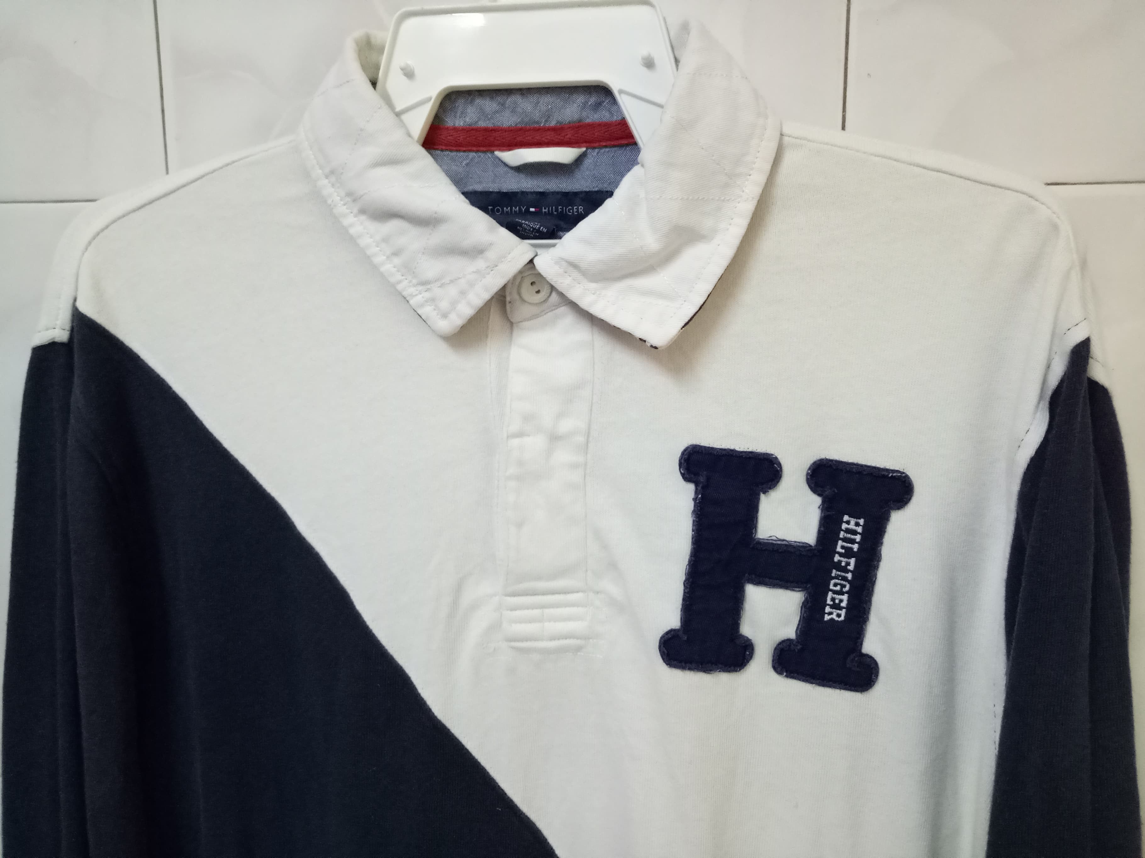 Tommy Hilfiger TOMMY HILFIGER Longsleeve hip hop rap polo shirt Size US M / EU 48-50 / 2 - 3 Thumbnail