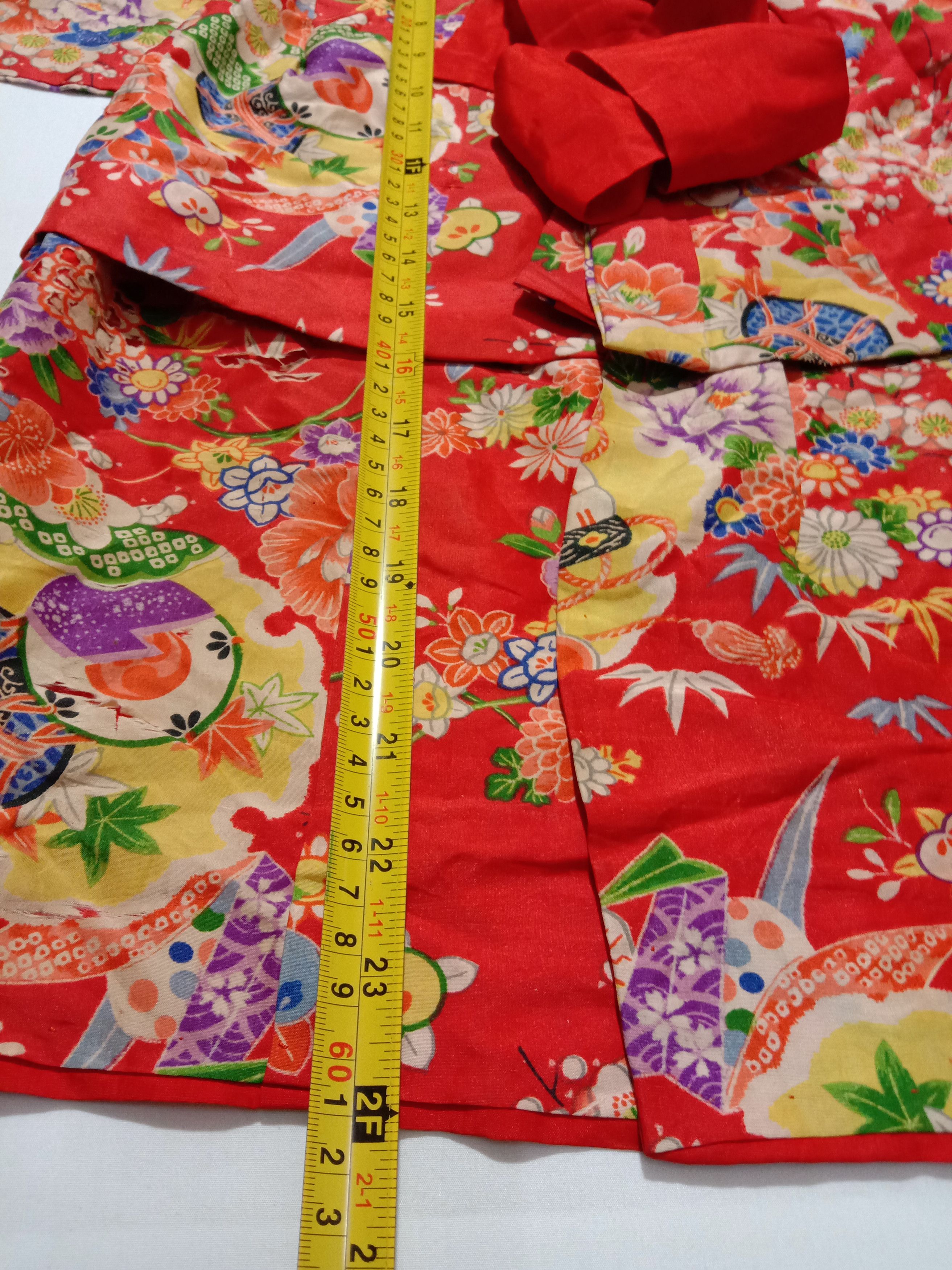 Edition Japan Silk Kimono Japanese Yukata Haori Tomesode Cardigan Size XXS / US 00 / IT 34 - 5 Thumbnail