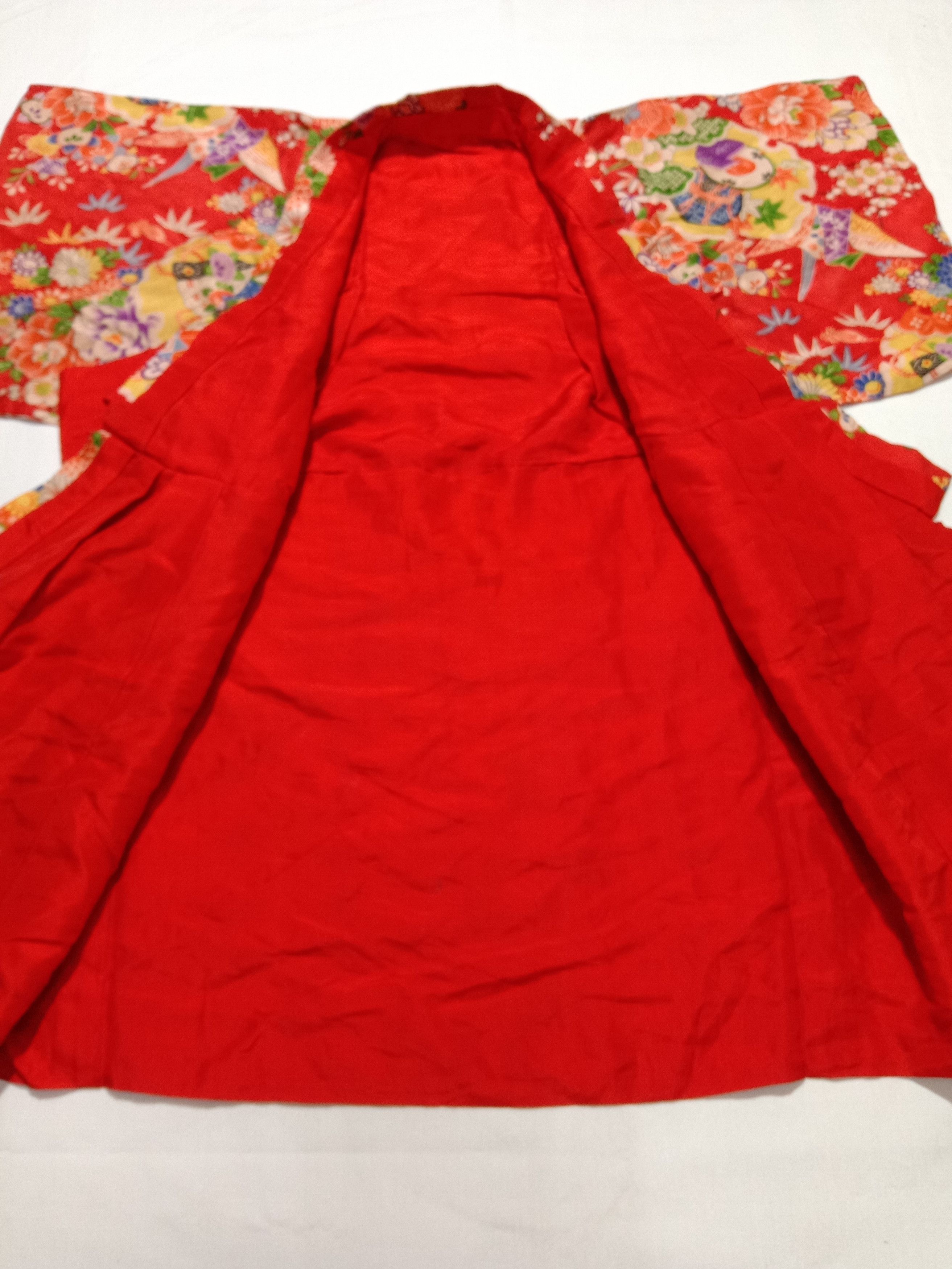 Edition Japan Silk Kimono Japanese Yukata Haori Tomesode Cardigan Size XXS / US 00 / IT 34 - 3 Thumbnail