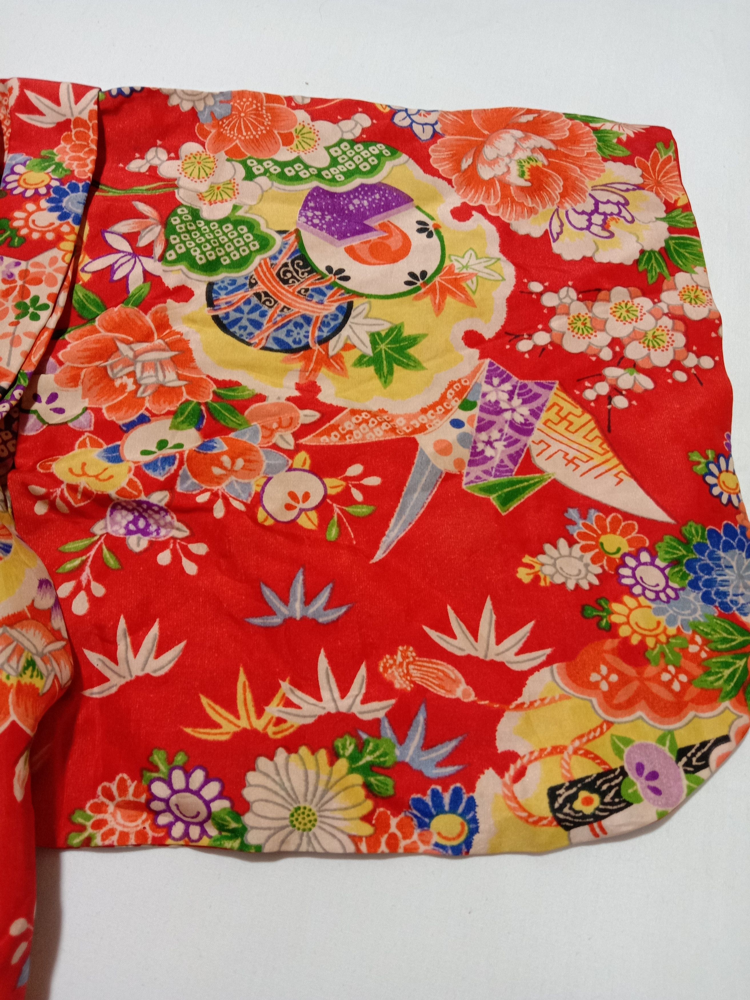 Edition Japan Silk Kimono Japanese Yukata Haori Tomesode Cardigan Size XXS / US 00 / IT 34 - 6 Thumbnail