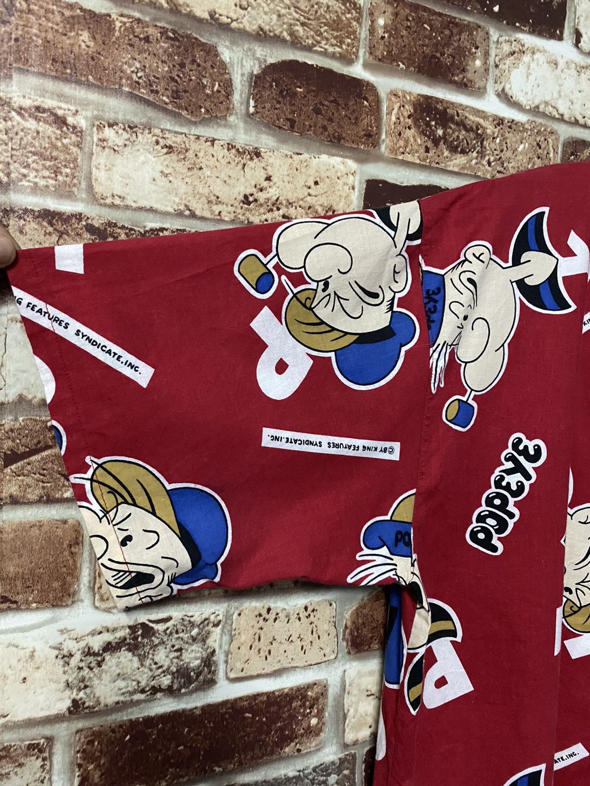 🔥VINTAGE POPEYE FULL PRINT SHIRT NICE STYLE