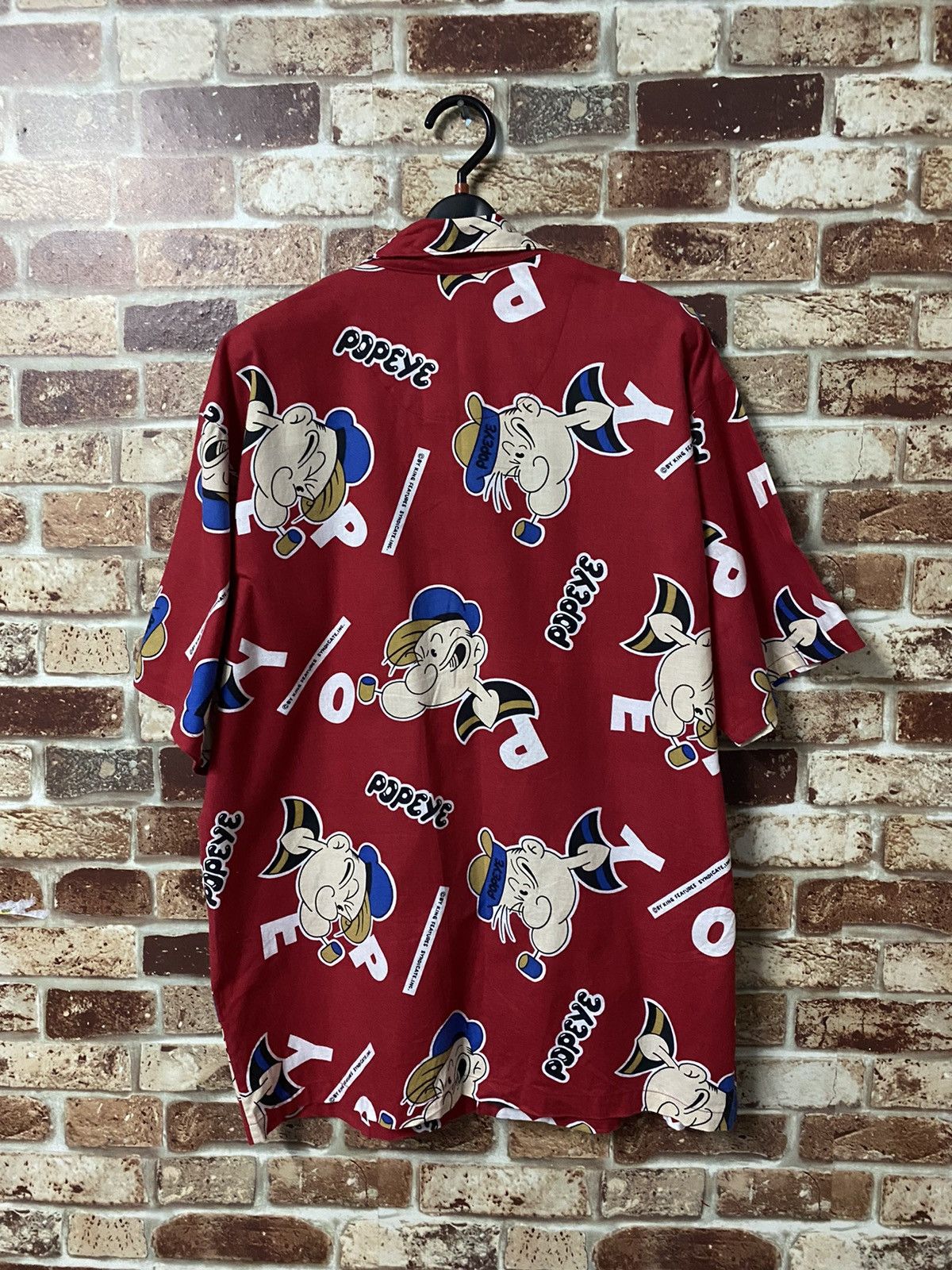 🔥VINTAGE POPEYE FULL PRINT SHIRT NICE STYLE
