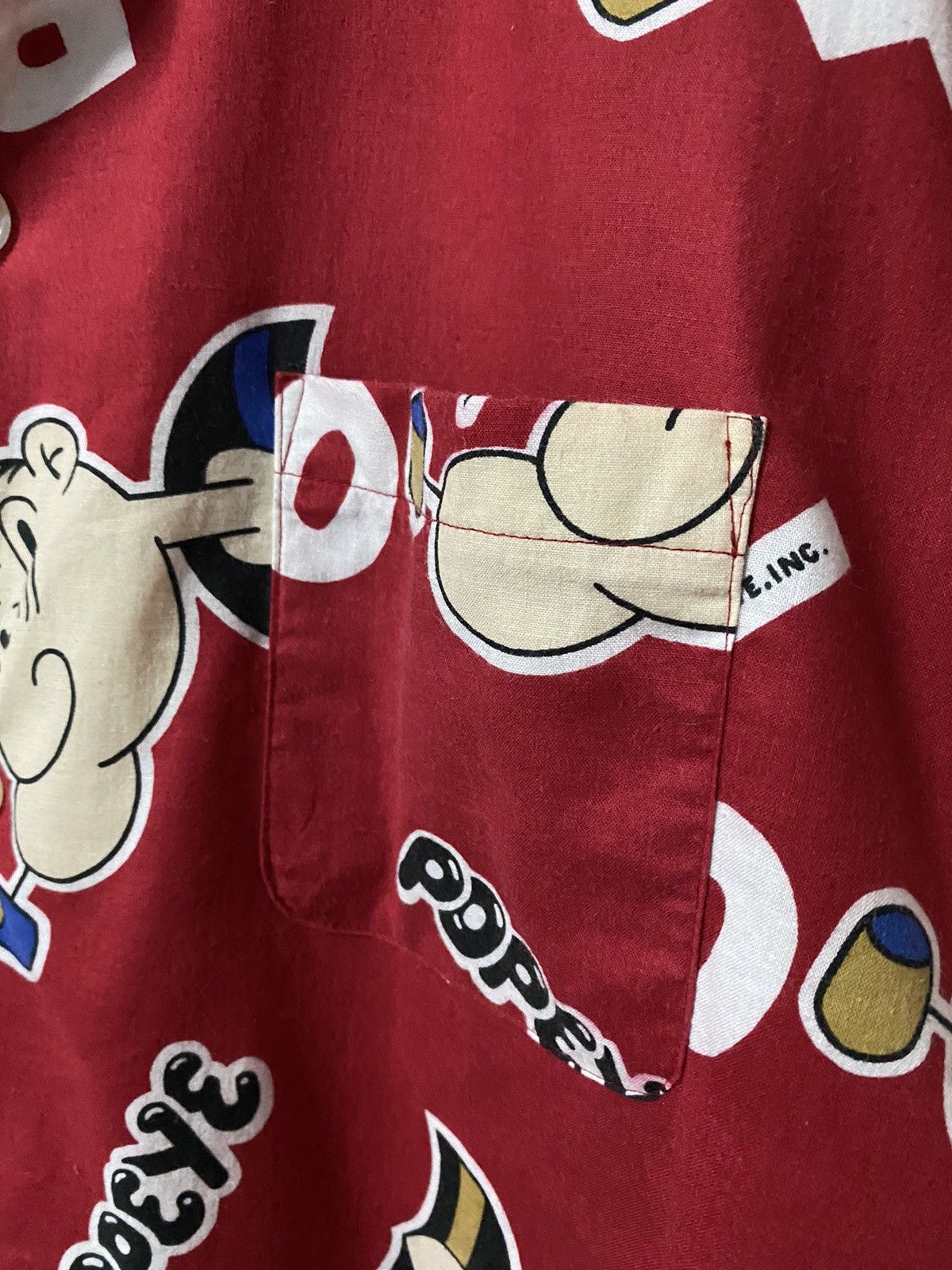 🔥VINTAGE POPEYE FULL PRINT SHIRT NICE STYLE