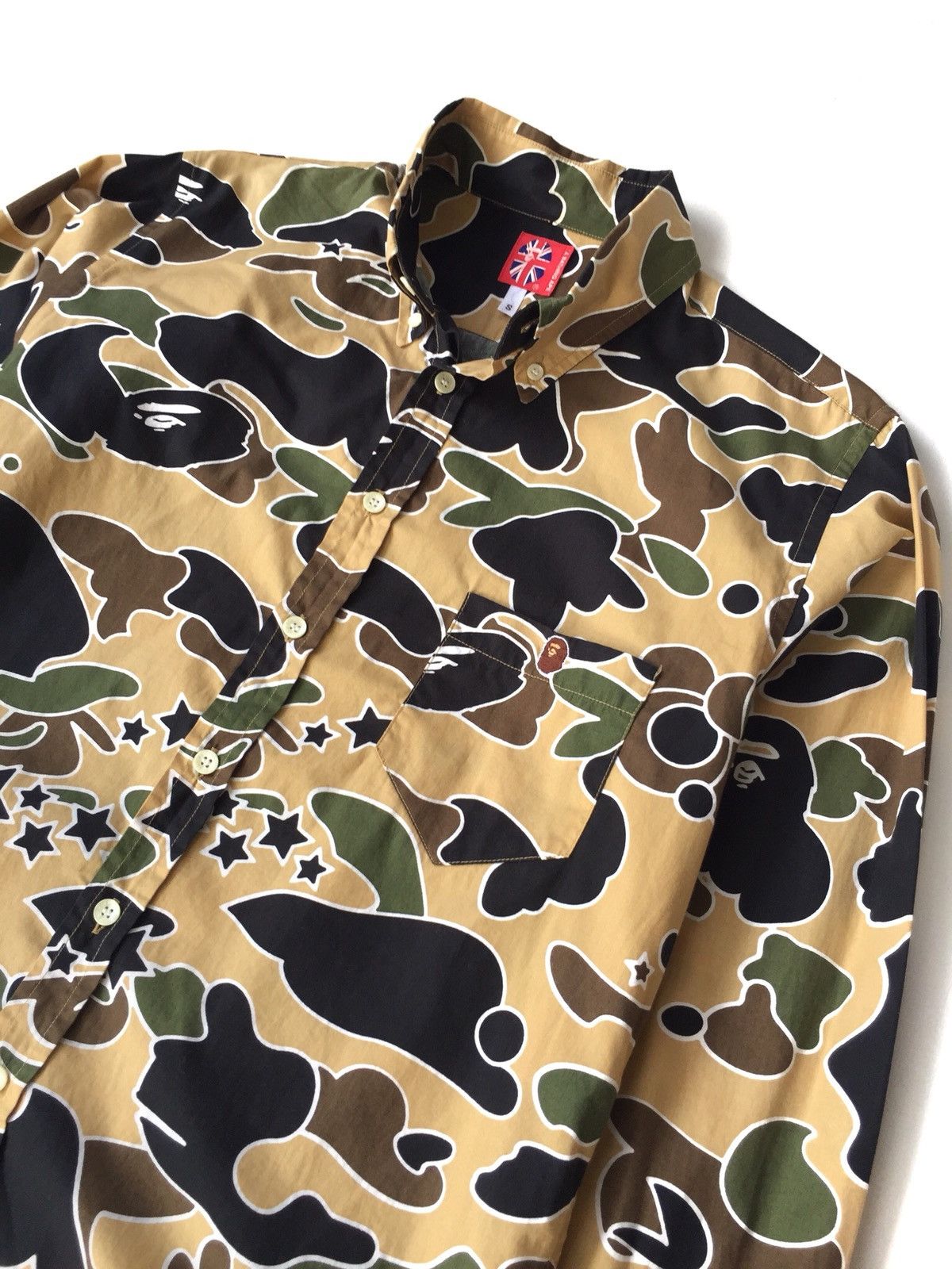 Bape Star Camo BD Shirt Size US M / EU 48-50 / 2 - 2 Thumbnail