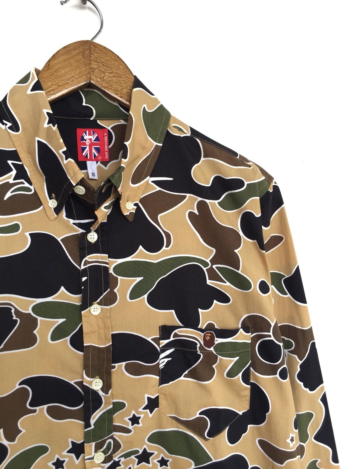 Bape Star Camo BD Shirt Size US M / EU 48-50 / 2 - 10 Thumbnail