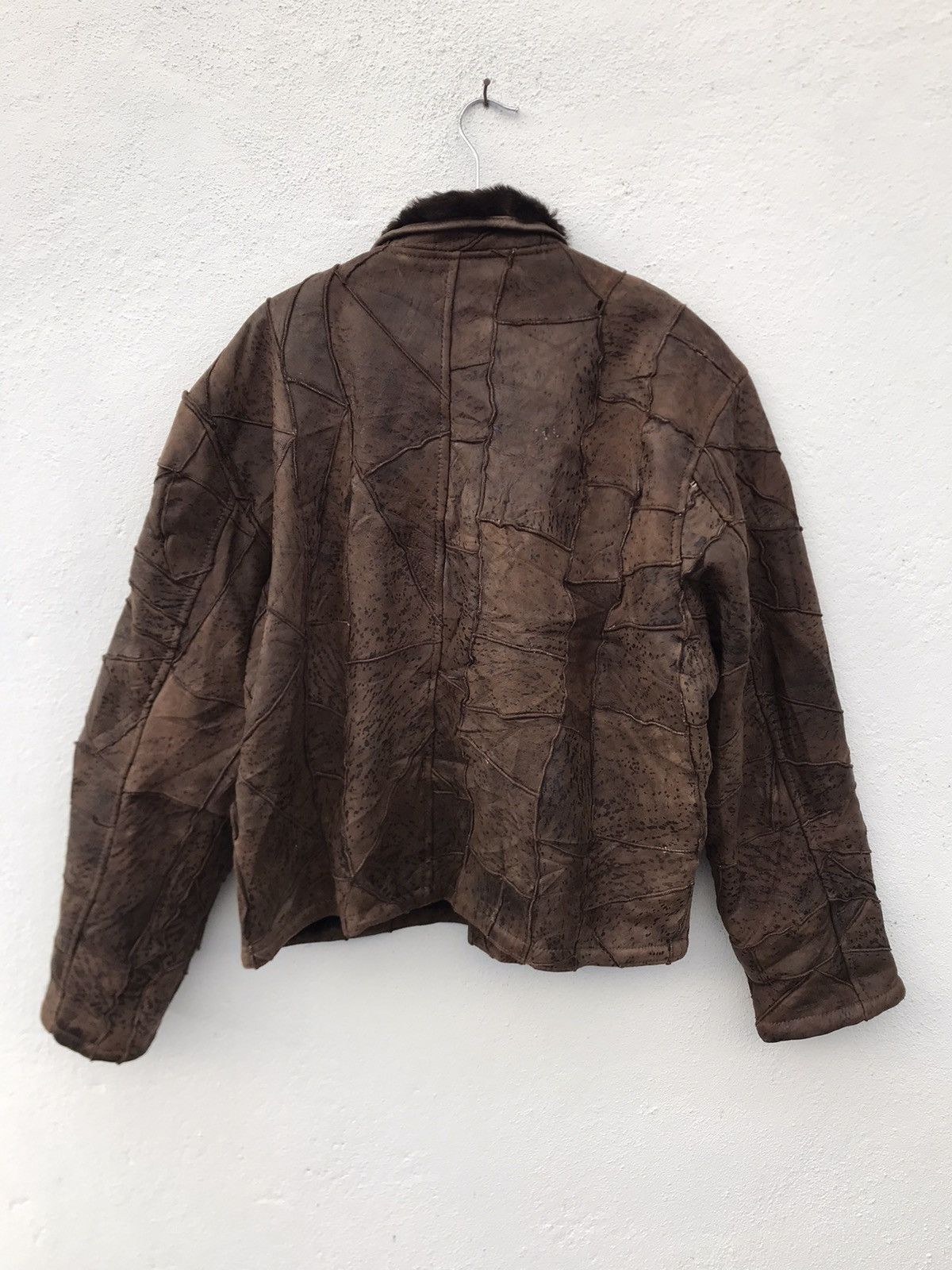 Other Japanese Brand Sherpa Lining Patch Works Leather Jacket Size US M / EU 48-50 / 2 - 8 Thumbnail
