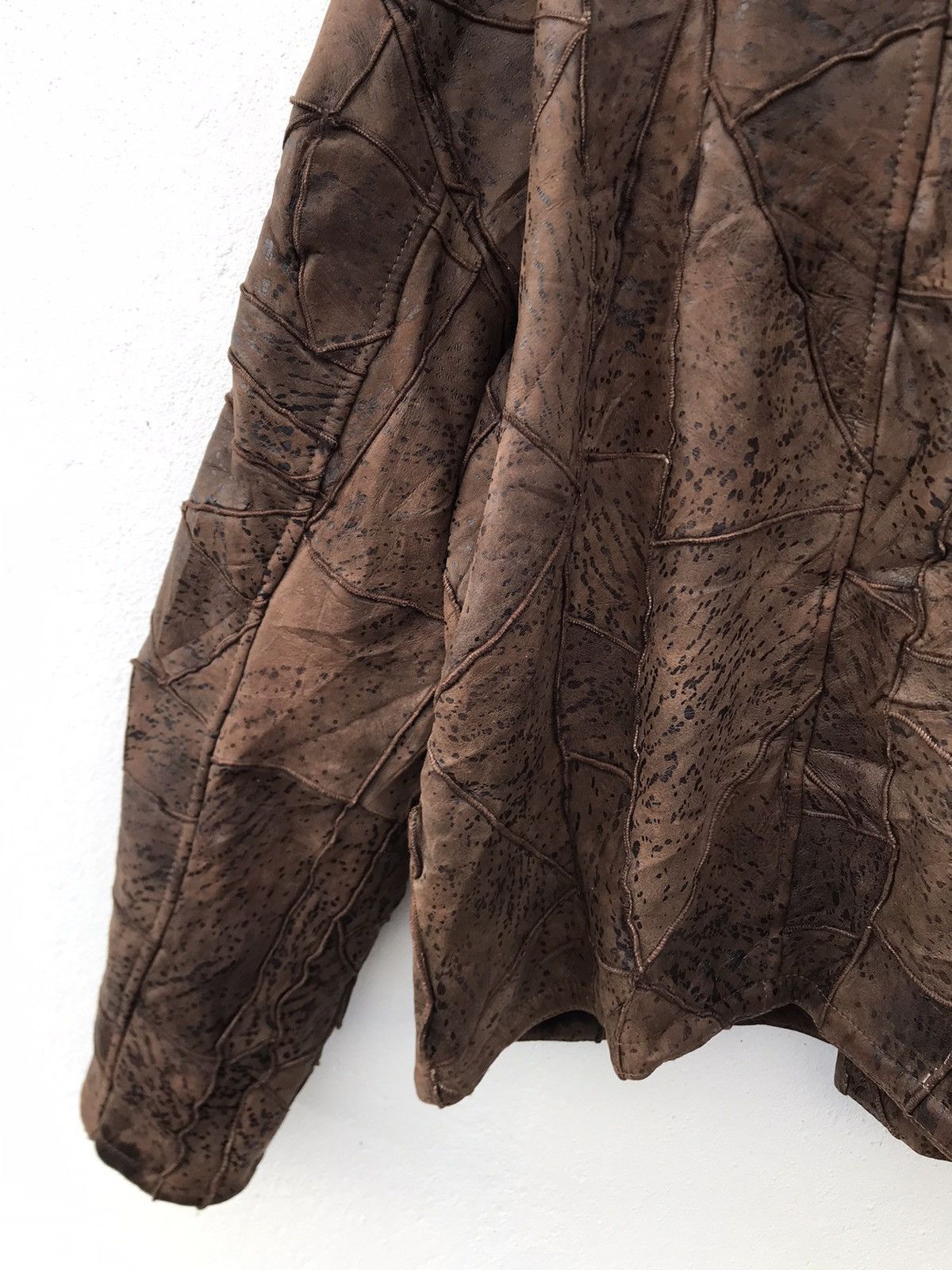 Other Japanese Brand Sherpa Lining Patch Works Leather Jacket Size US M / EU 48-50 / 2 - 10 Thumbnail