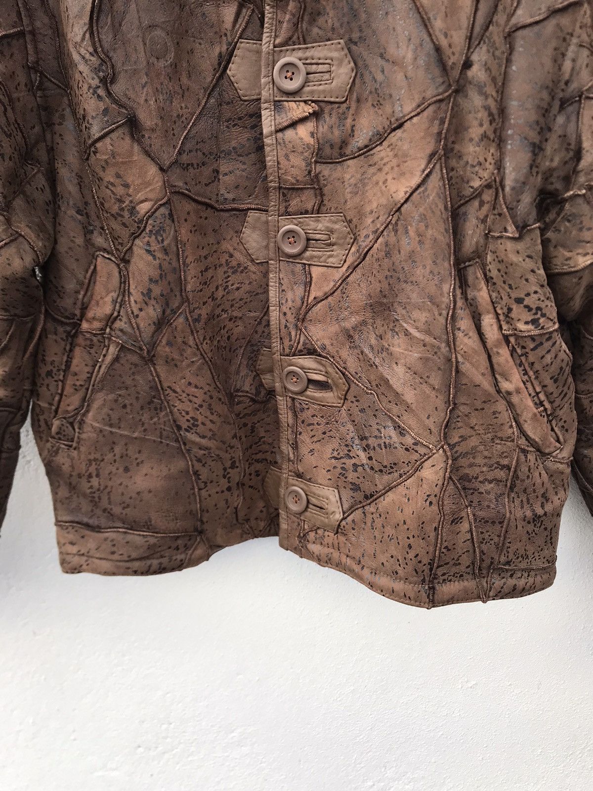 Other Japanese Brand Sherpa Lining Patch Works Leather Jacket Size US M / EU 48-50 / 2 - 4 Thumbnail