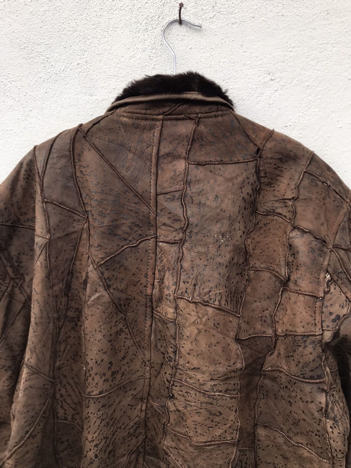 Other Japanese Brand Sherpa Lining Patch Works Leather Jacket Size US M / EU 48-50 / 2 - 9 Thumbnail