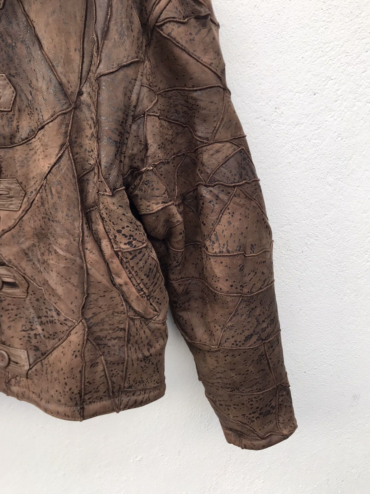 Other Japanese Brand Sherpa Lining Patch Works Leather Jacket Size US M / EU 48-50 / 2 - 5 Thumbnail
