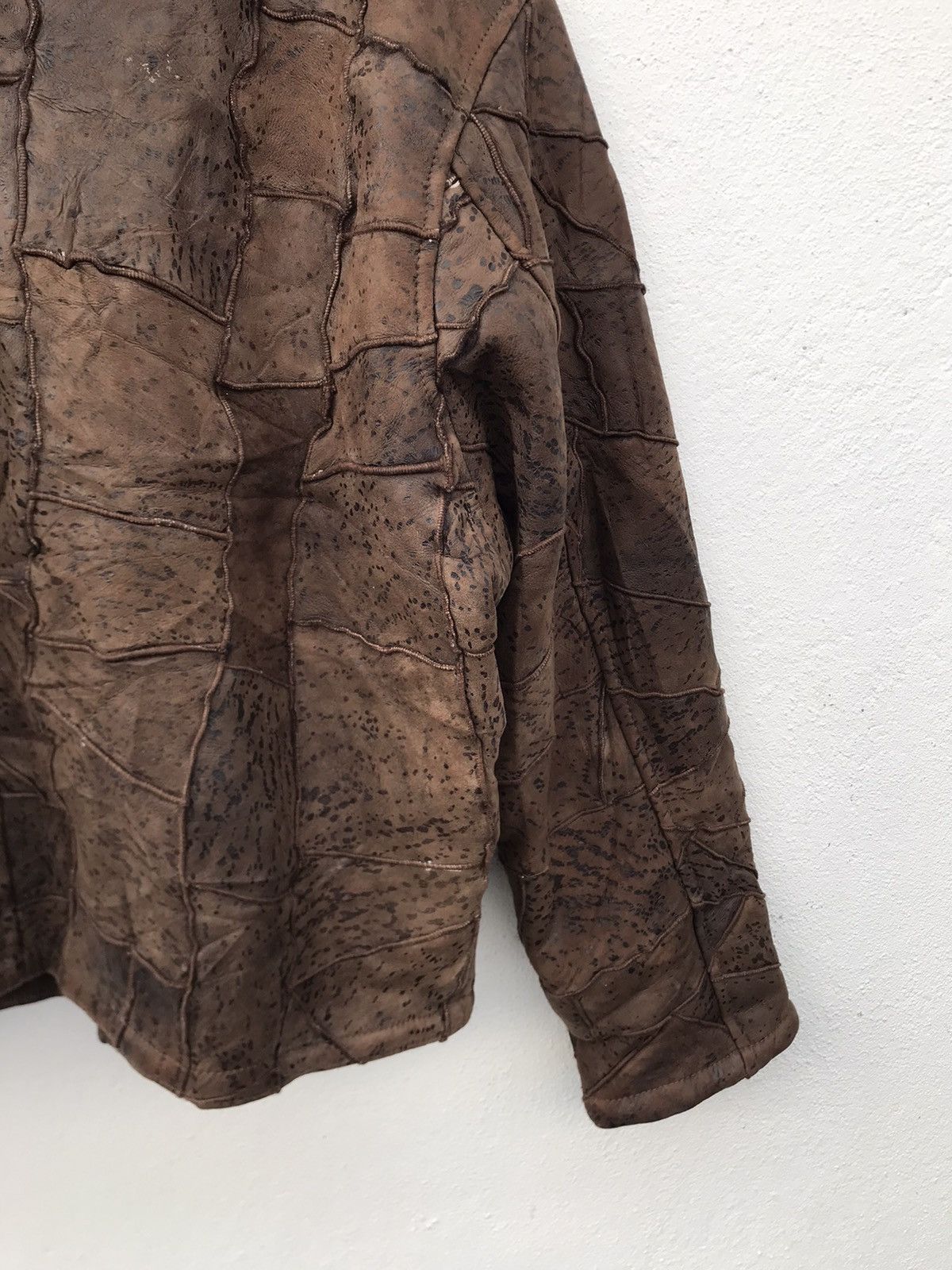 Other Japanese Brand Sherpa Lining Patch Works Leather Jacket Size US M / EU 48-50 / 2 - 11 Thumbnail