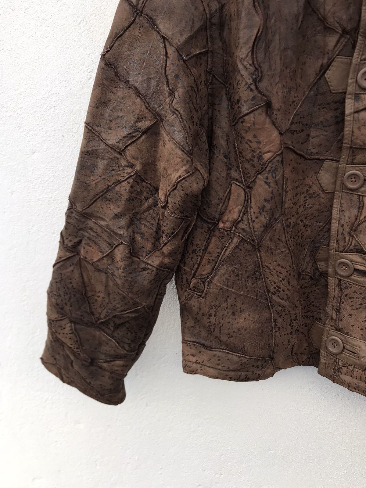 Other Japanese Brand Sherpa Lining Patch Works Leather Jacket Size US M / EU 48-50 / 2 - 3 Thumbnail