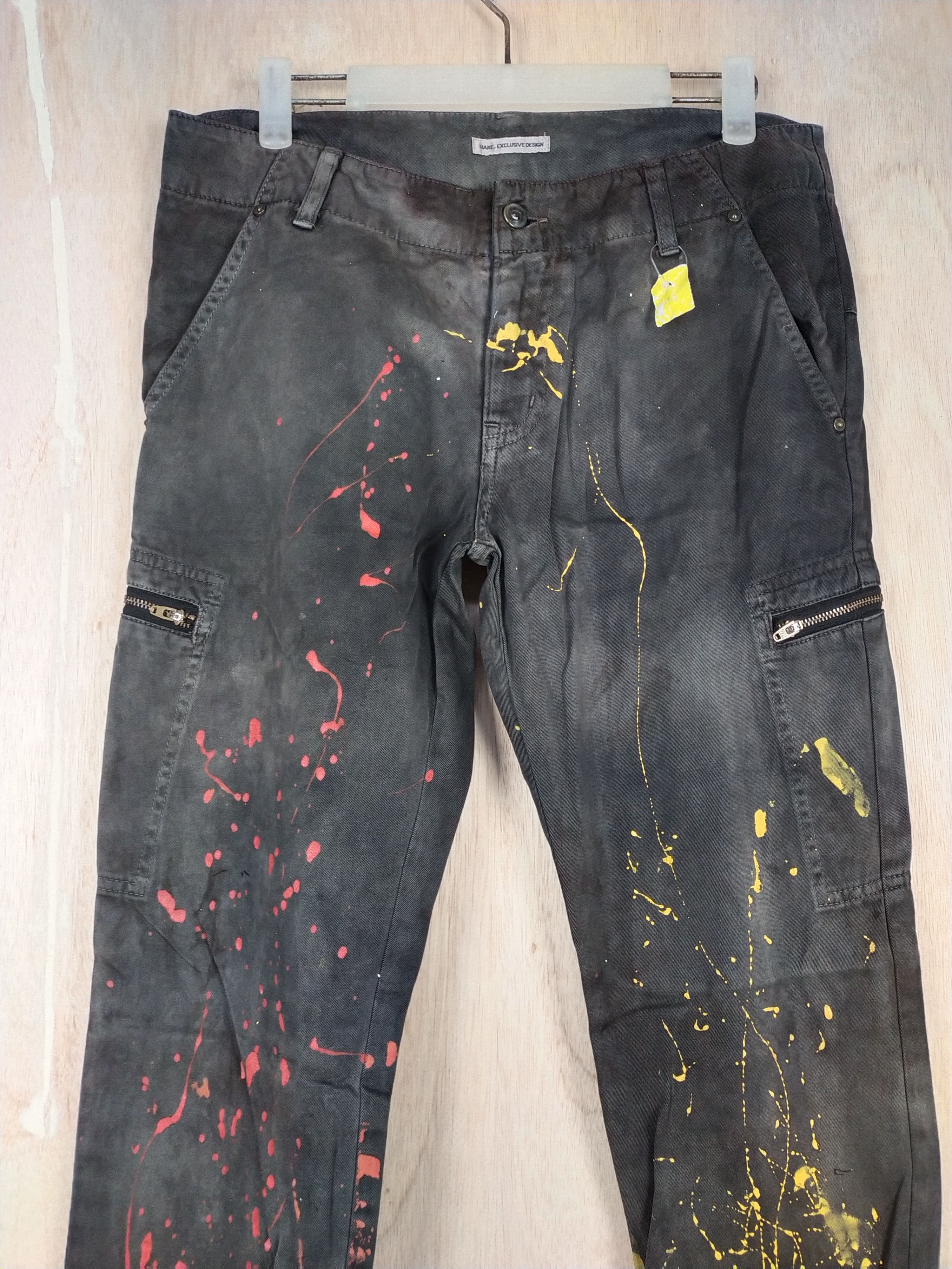 HARE × Japanese Brand Hare reworked multipocket painter utility Cargo Pants #3445 Size US 31 - 2 Thumbnail