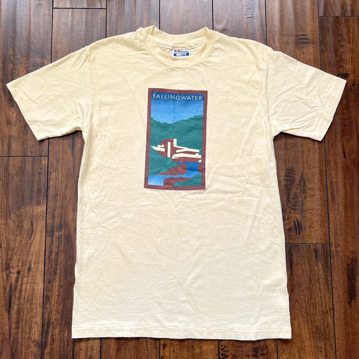 Vintage Rare Frank Lloyd Wright Falling Water T-Shirt Size US M / EU 48-50 / 2 - 2 Thumbnail