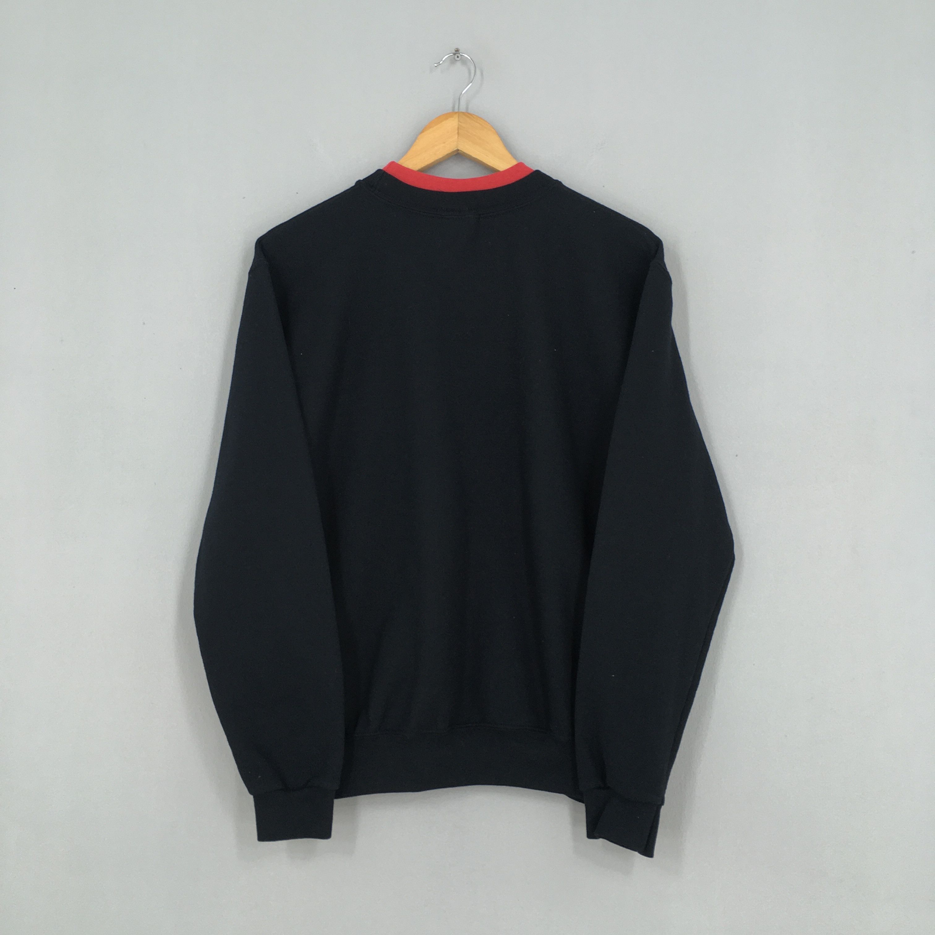 Vintage Vintage Top Stitch Floral Embroidery Black Sweater Medium Size US M / EU 48-50 / 2 - 8 Thumbnail