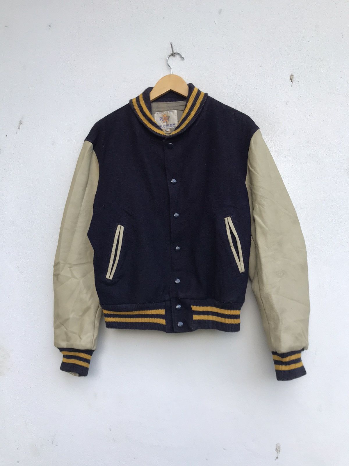 Golden Bear Vintage Golden Bear Leather Varsity Jacket Size US M / EU 48-50 / 2 - 2 Thumbnail