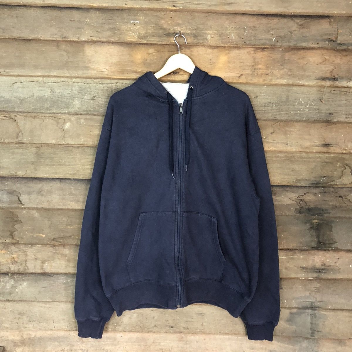 Champion Champion eco vintage Dark Blue Hoodies sweater #404B Size US L / EU 52-54 / 3 - 3 Thumbnail