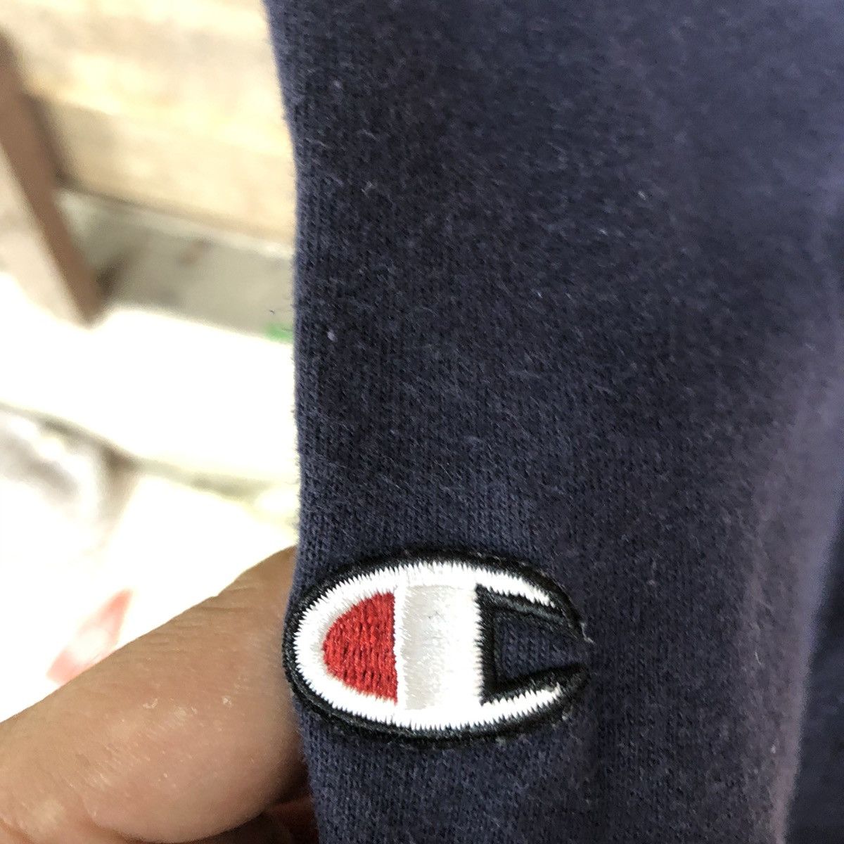 Champion Champion eco vintage Dark Blue Hoodies sweater #404B Size US L / EU 52-54 / 3 - 12 Thumbnail