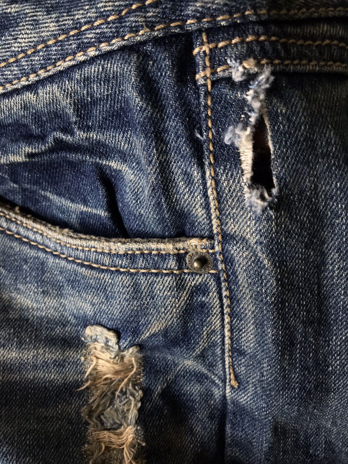 Japanese Brand Flare Distressed Japanese Brand John Pionir Jeans Size US 31 - 5 Thumbnail