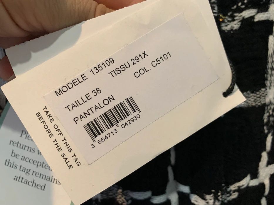 Balmain SS'18 Pants in Frayed Checked Tweed Size 30" / US 8 / IT 44 - 9 Thumbnail
