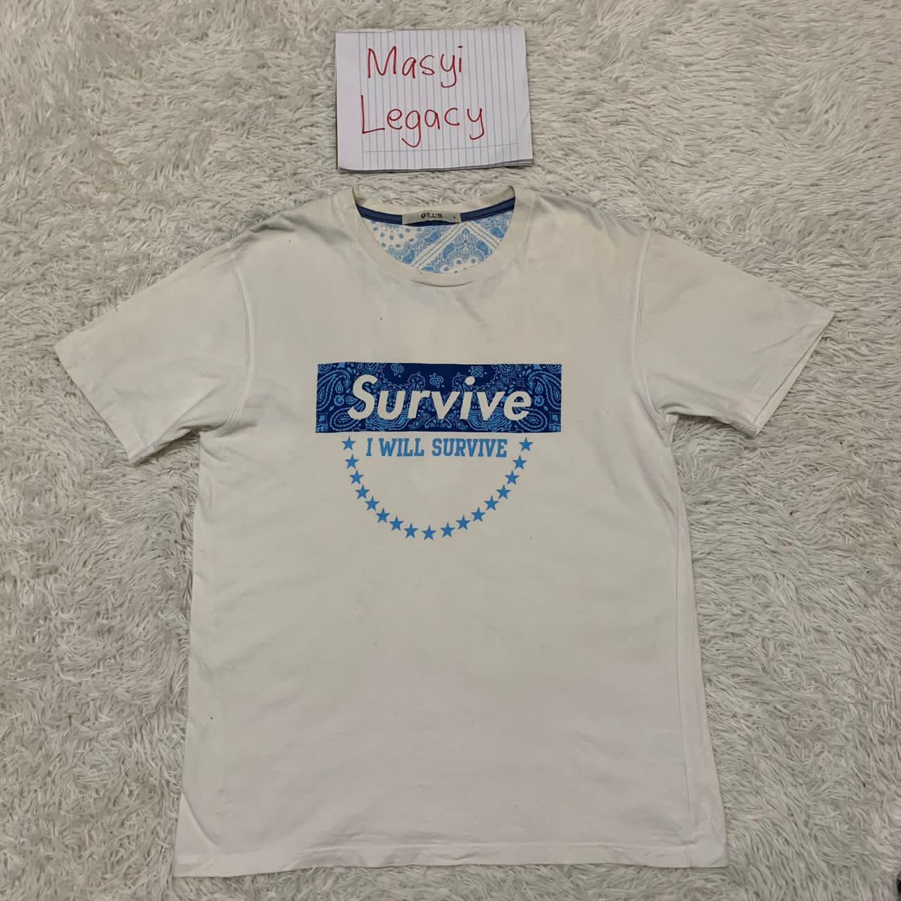 Japanese Brand Survive block Oill’s tshirt Size US M / EU 48-50 / 2 - 1 Thumbnail