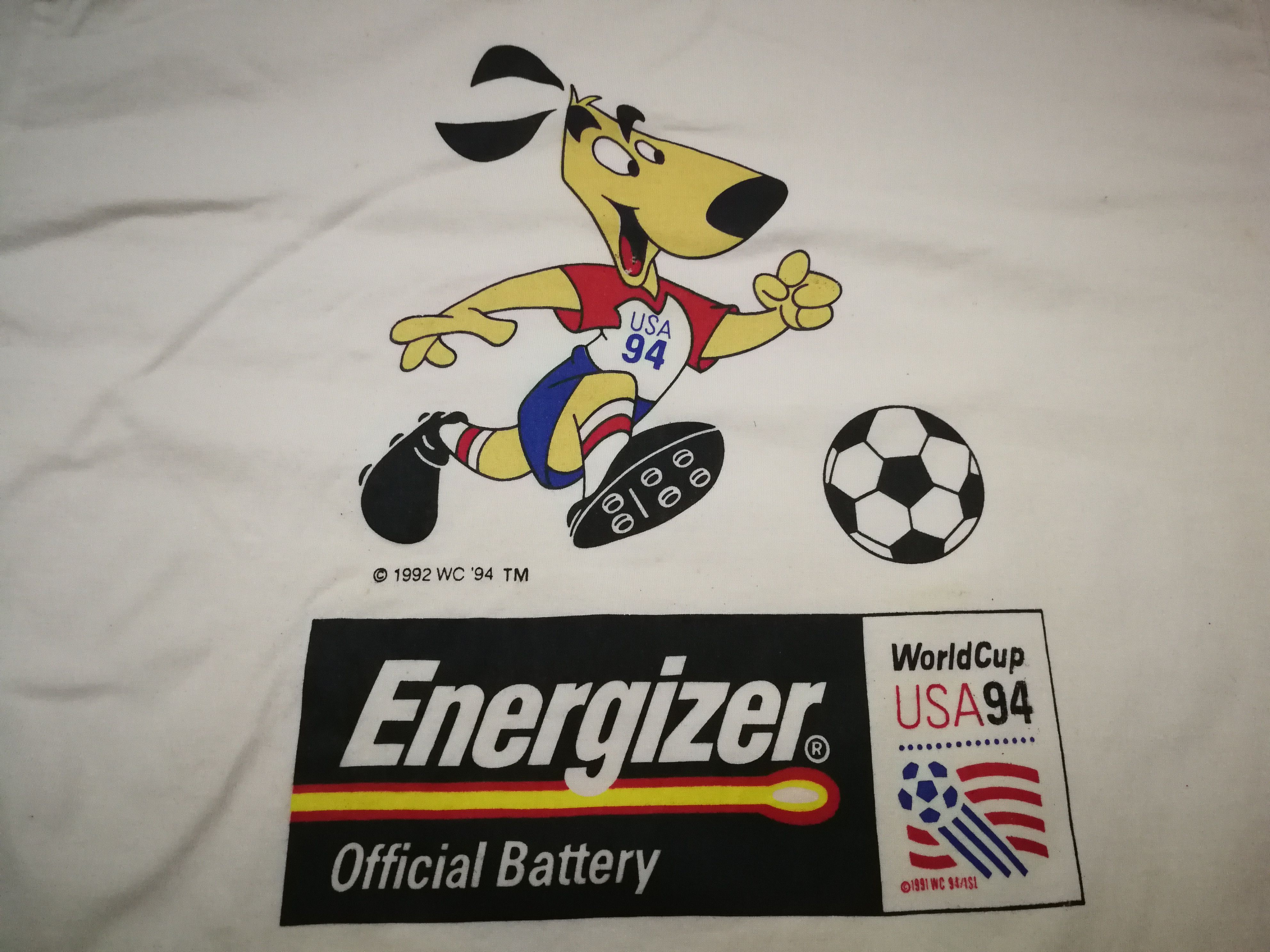 Vintage Vtg 90s energizer world cup 94 usa shirt soccer
