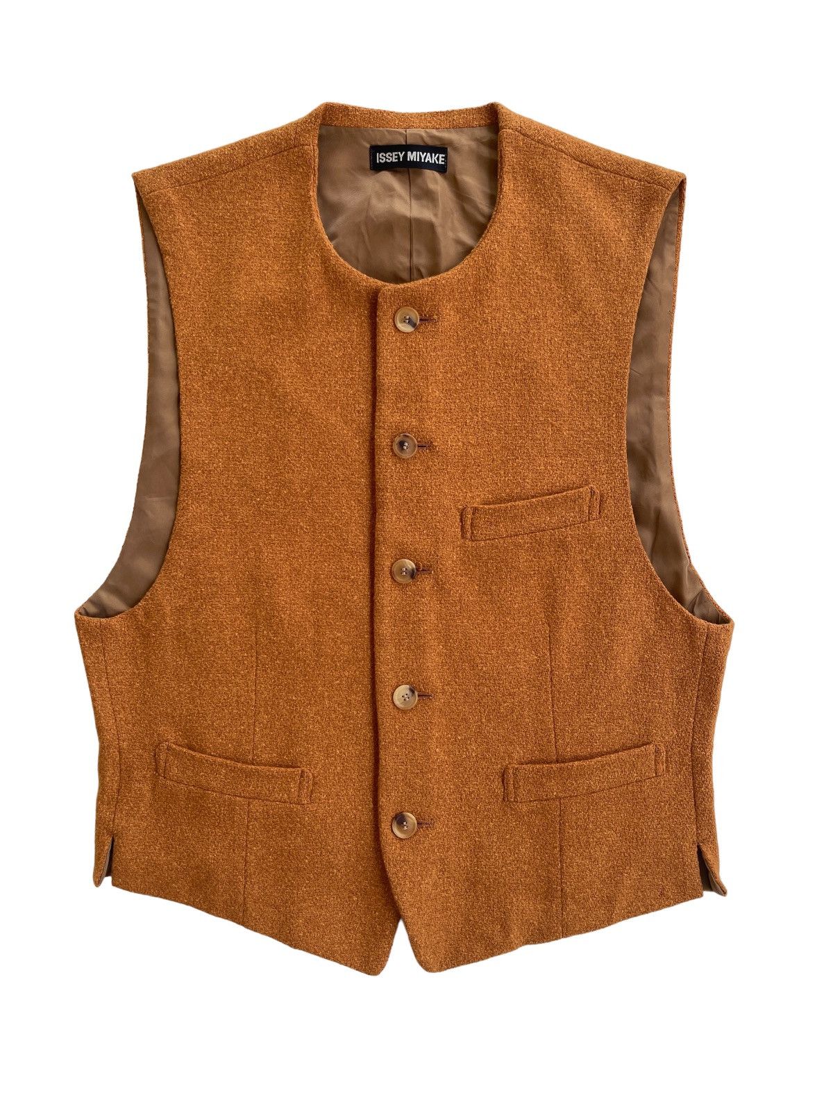 Issey Miyake 90s Issey Miyake Wool Vest Size US S / EU 44-46 / 1 - 1 Thumbnail