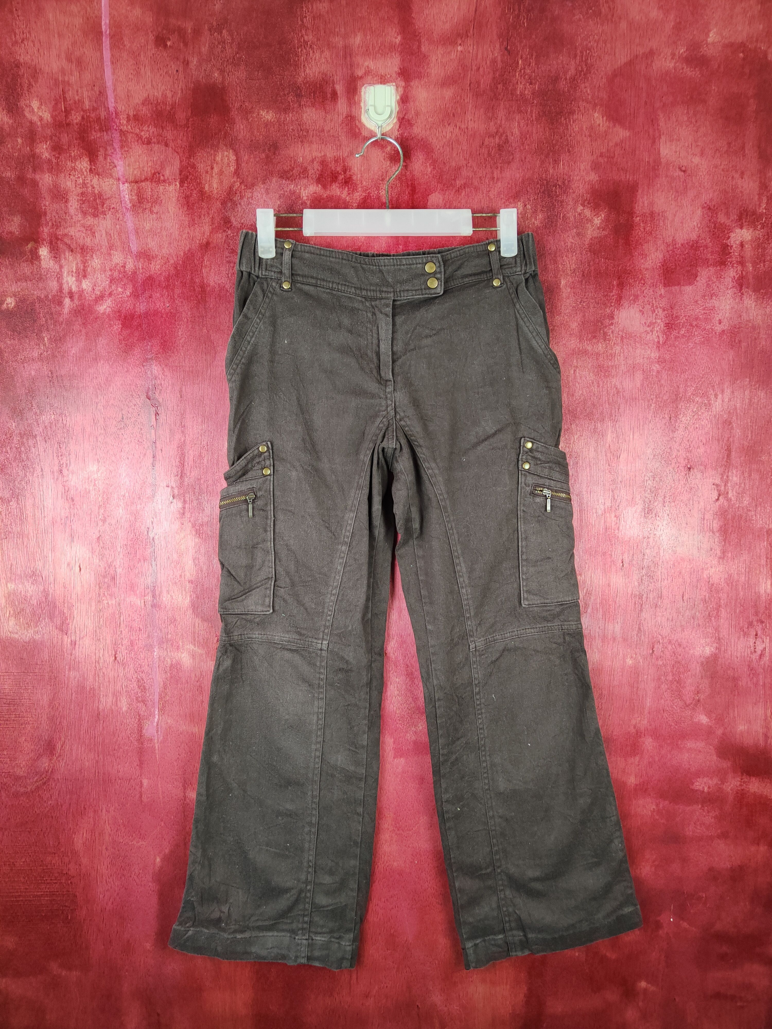 Japanese Brand DL Le Mieux Dark Multi Pocket Tactical Cargo Pants #S482 Size 28" / US 6 / IT 42 - 1 Thumbnail
