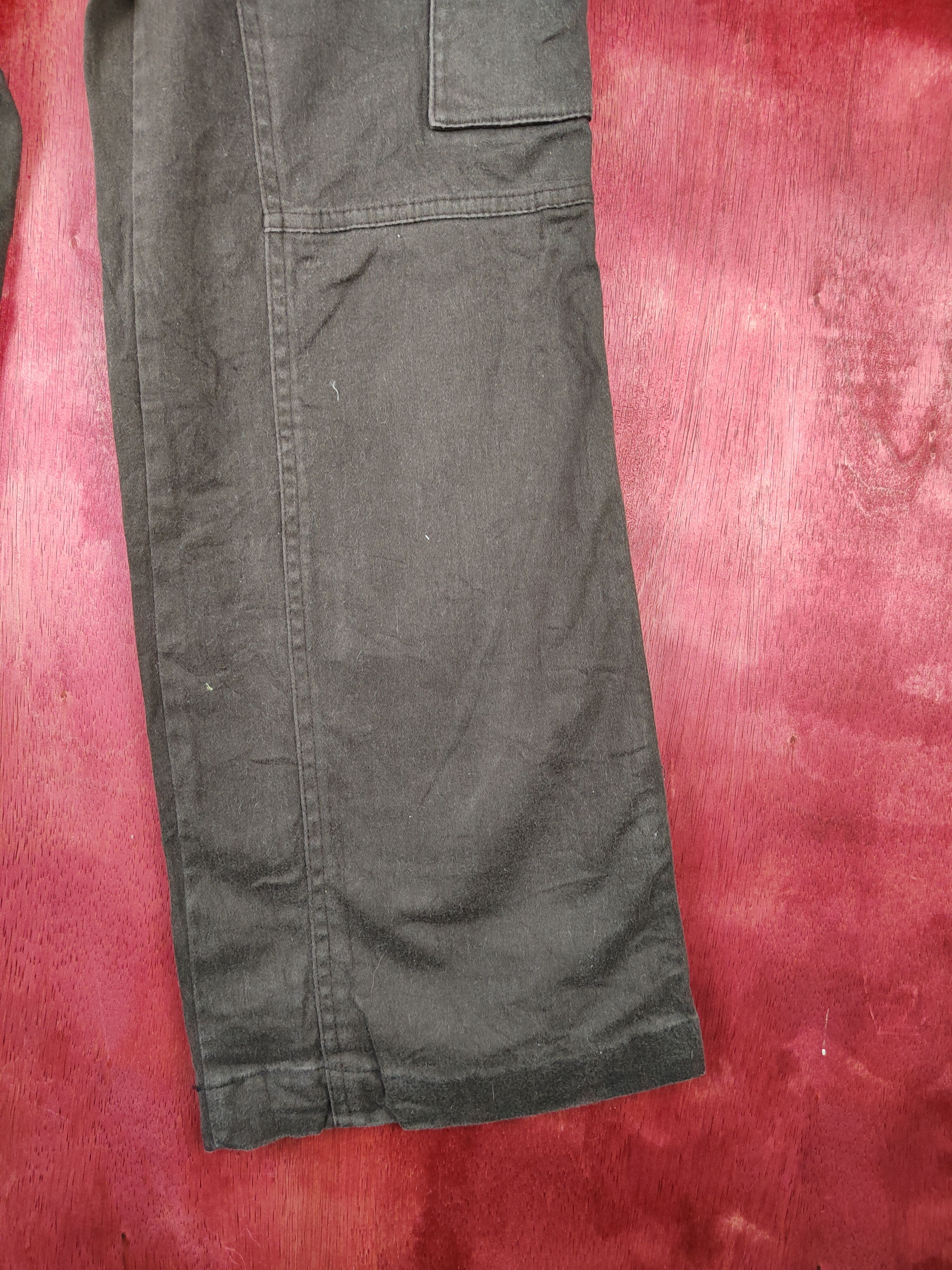 Japanese Brand DL Le Mieux Dark Multi Pocket Tactical Cargo Pants #S482 Size 28" / US 6 / IT 42 - 6 Thumbnail