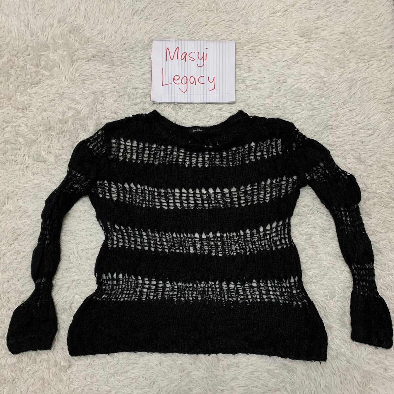Japanese Brand Emoda top mesh knit Size M / US 6-8 / IT 42-44 - 1 Thumbnail