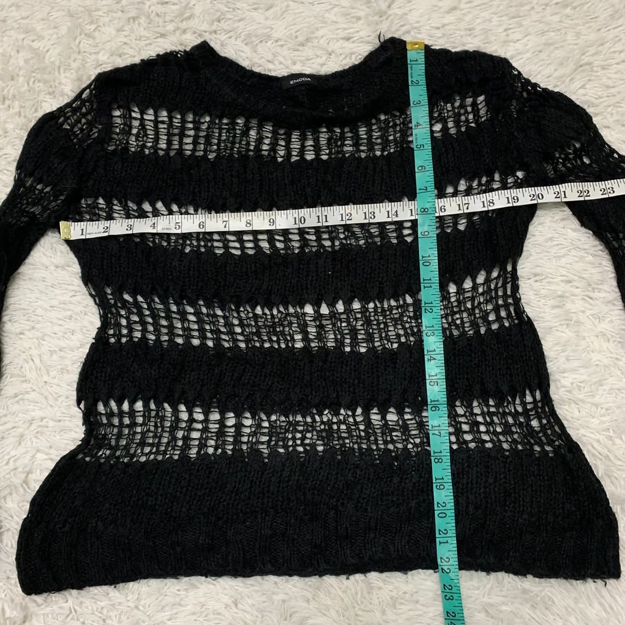Japanese Brand Emoda top mesh knit Size M / US 6-8 / IT 42-44 - 3 Thumbnail