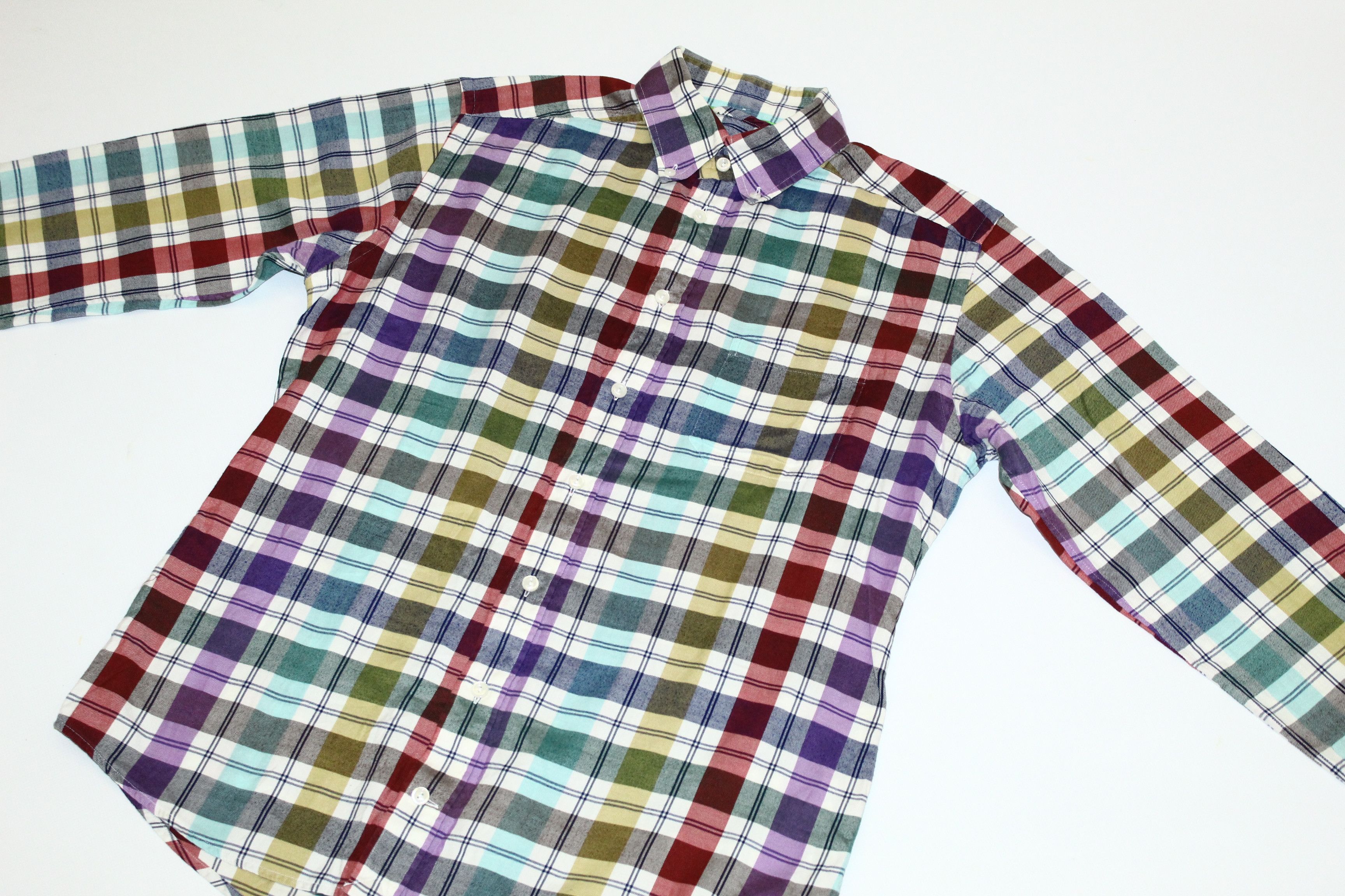 Eton Eton of Sweden Casual Plaid Flannel Slim Fit Shirt Size US M / EU 48-50 / 2 - 3 Thumbnail