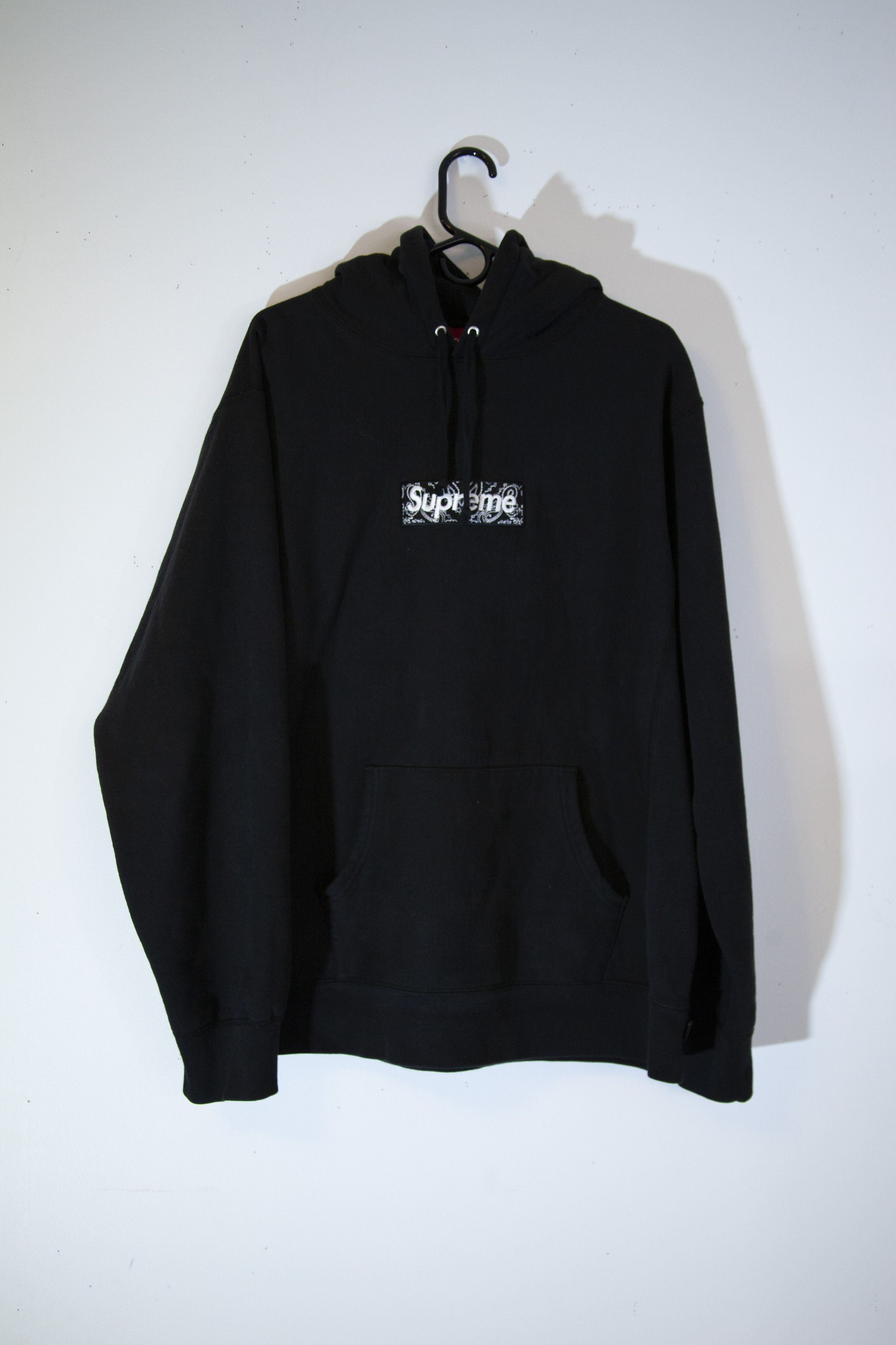 Supreme paisley box logo hoodie hotsell