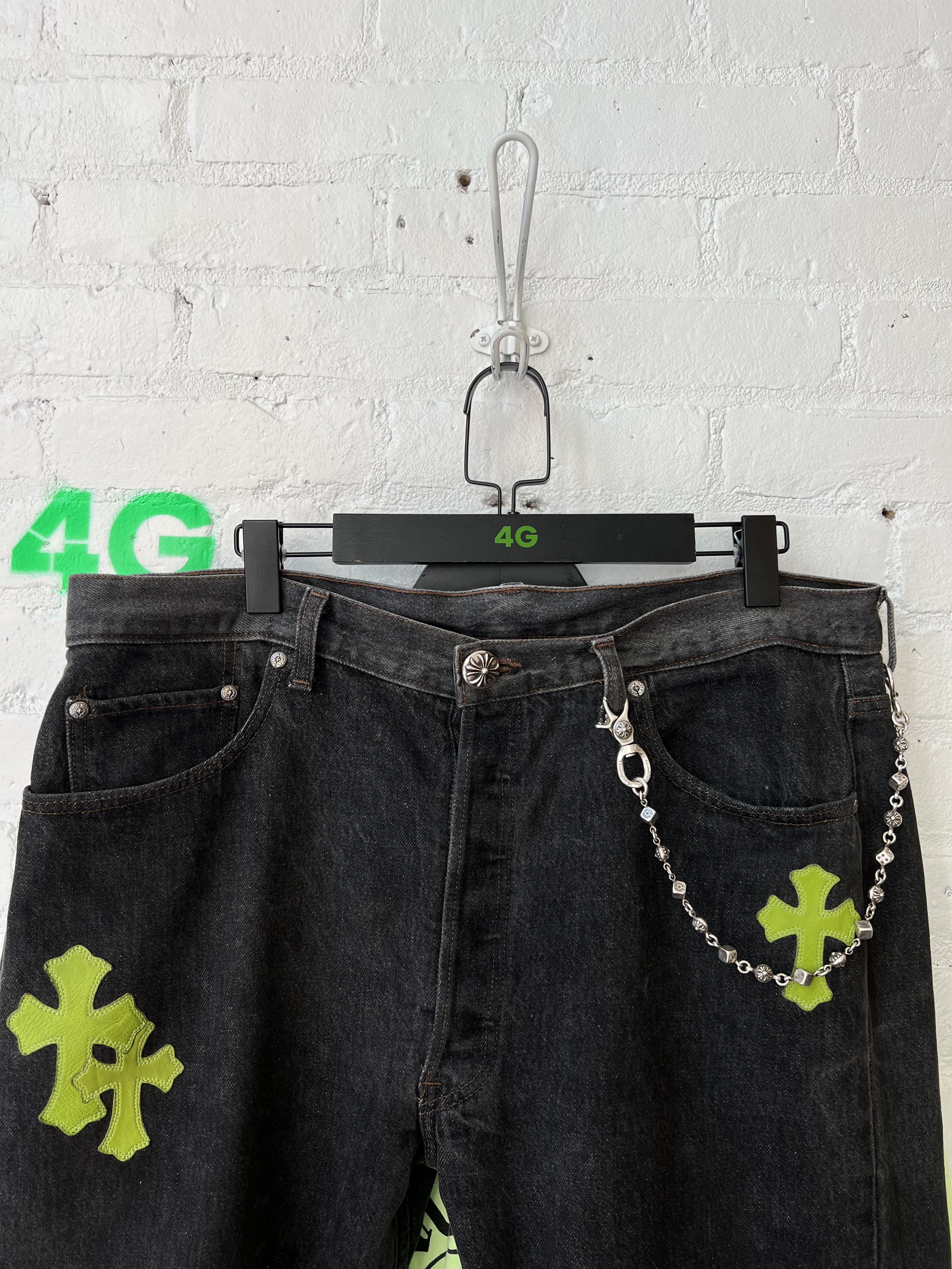 Pre-owned Chrome Hearts Dice And Ball Wallet Chain In Silver