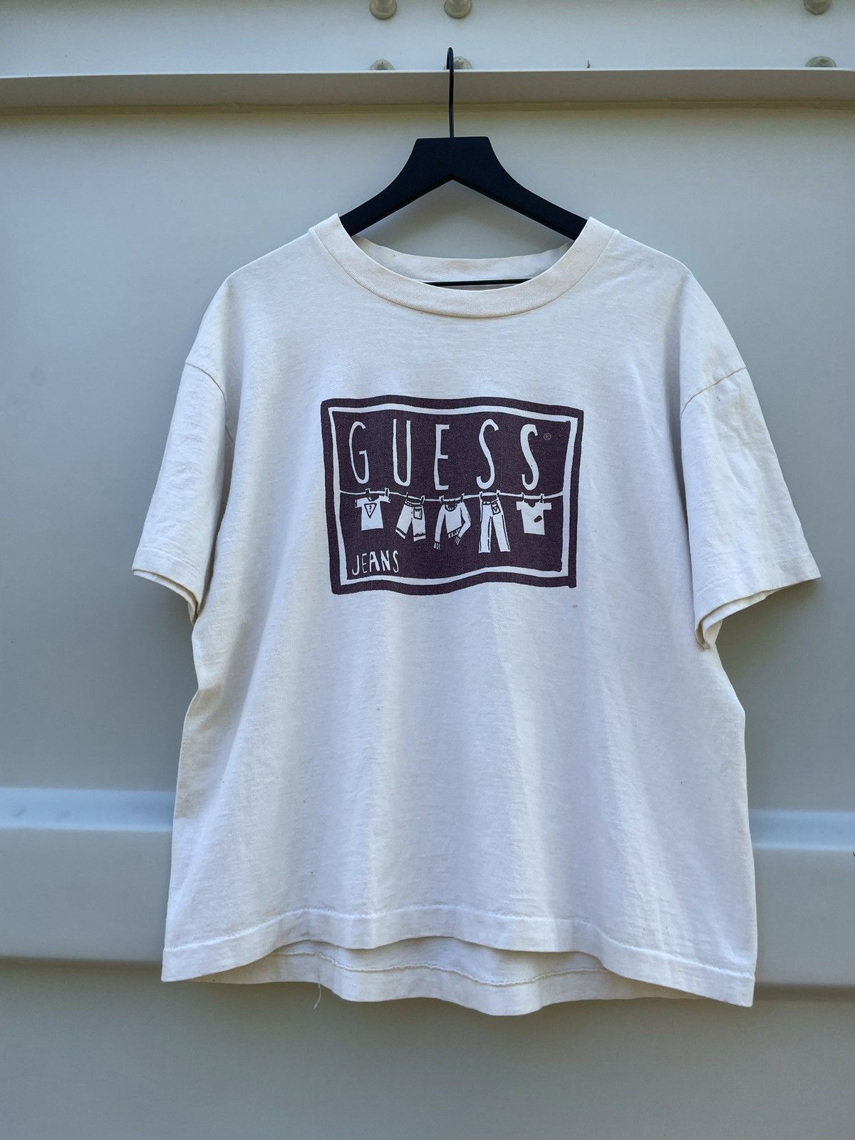 Guess × Vintage Guess T Shirt Single Stitch Size US M / EU 48-50 / 2 - 2 Thumbnail