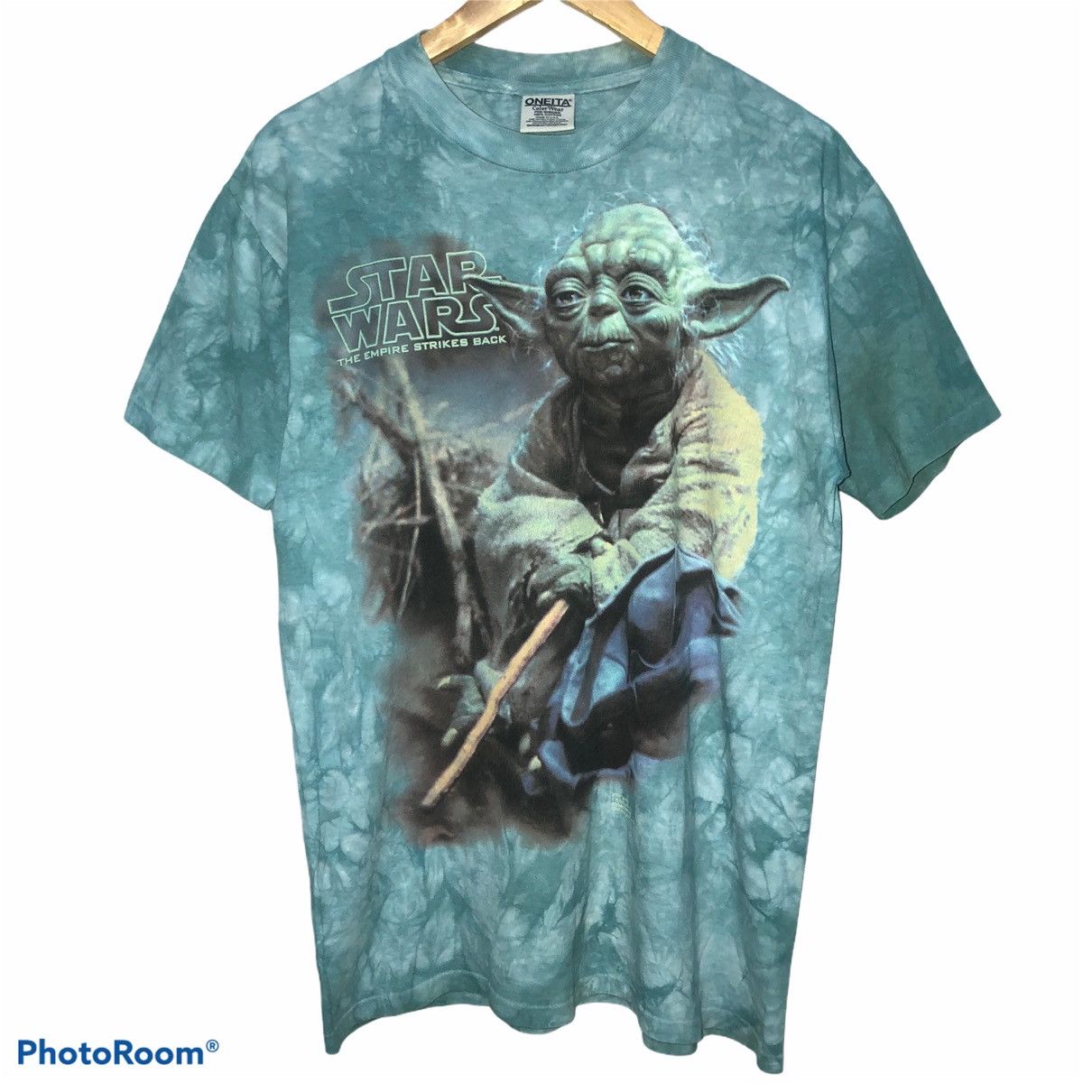 image of Movie x Star Wars Vintage 1997 Star Wars The Empire Strike Back T-Shirt in Tye Dye (Size Medium)