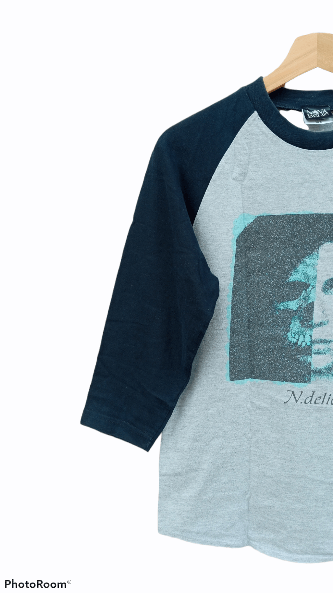 Band Tees × Japanese Brand 🔥🔥Novadelic Another Character 3Q Raglan T-Shirt Size US S / EU 44-46 / 1 - 4 Thumbnail