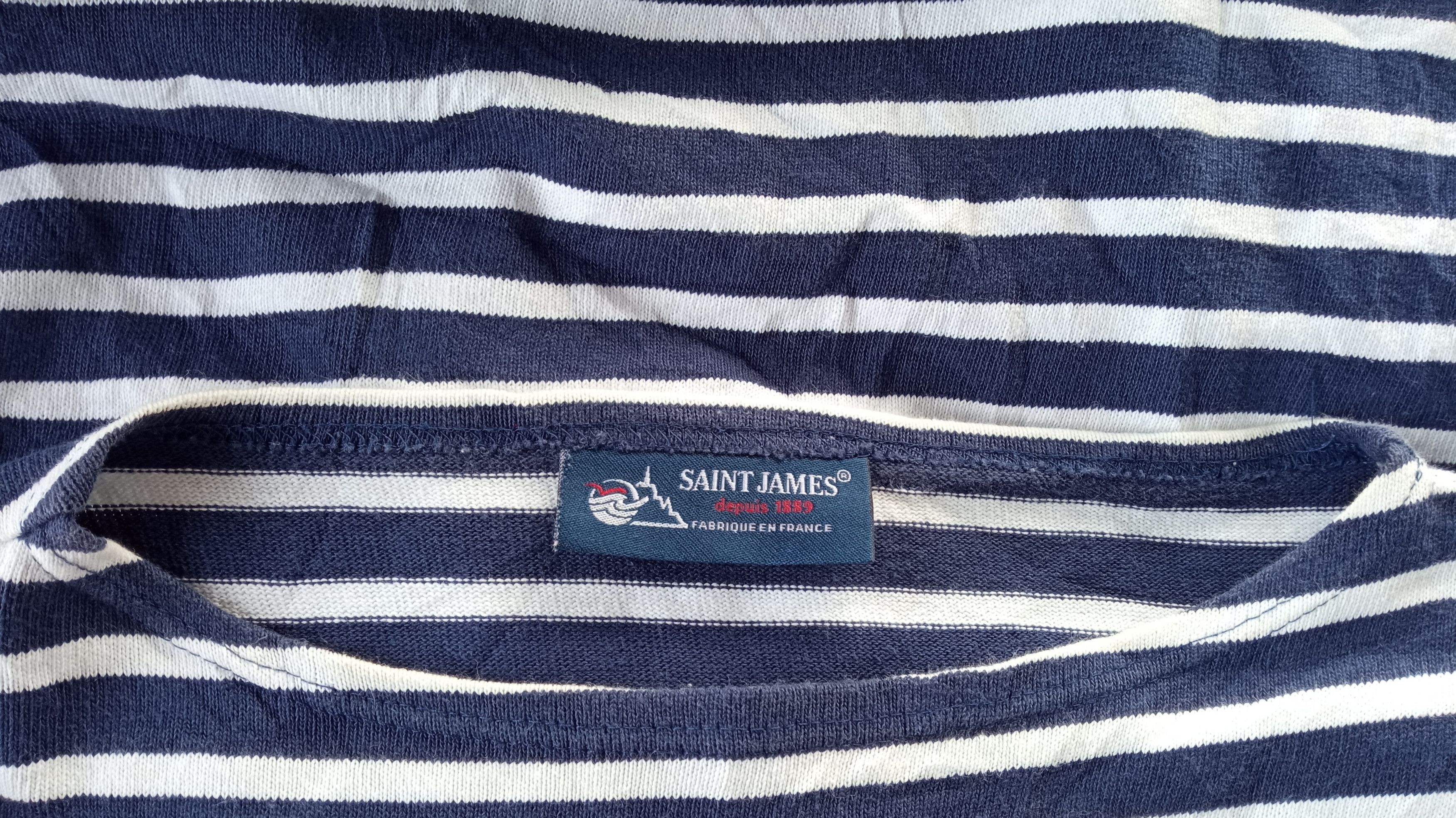Orcival × Saint James 🔥🔥Saint James Border Striped LS T-Shirt Size US M / EU 48-50 / 2 - 12 Thumbnail