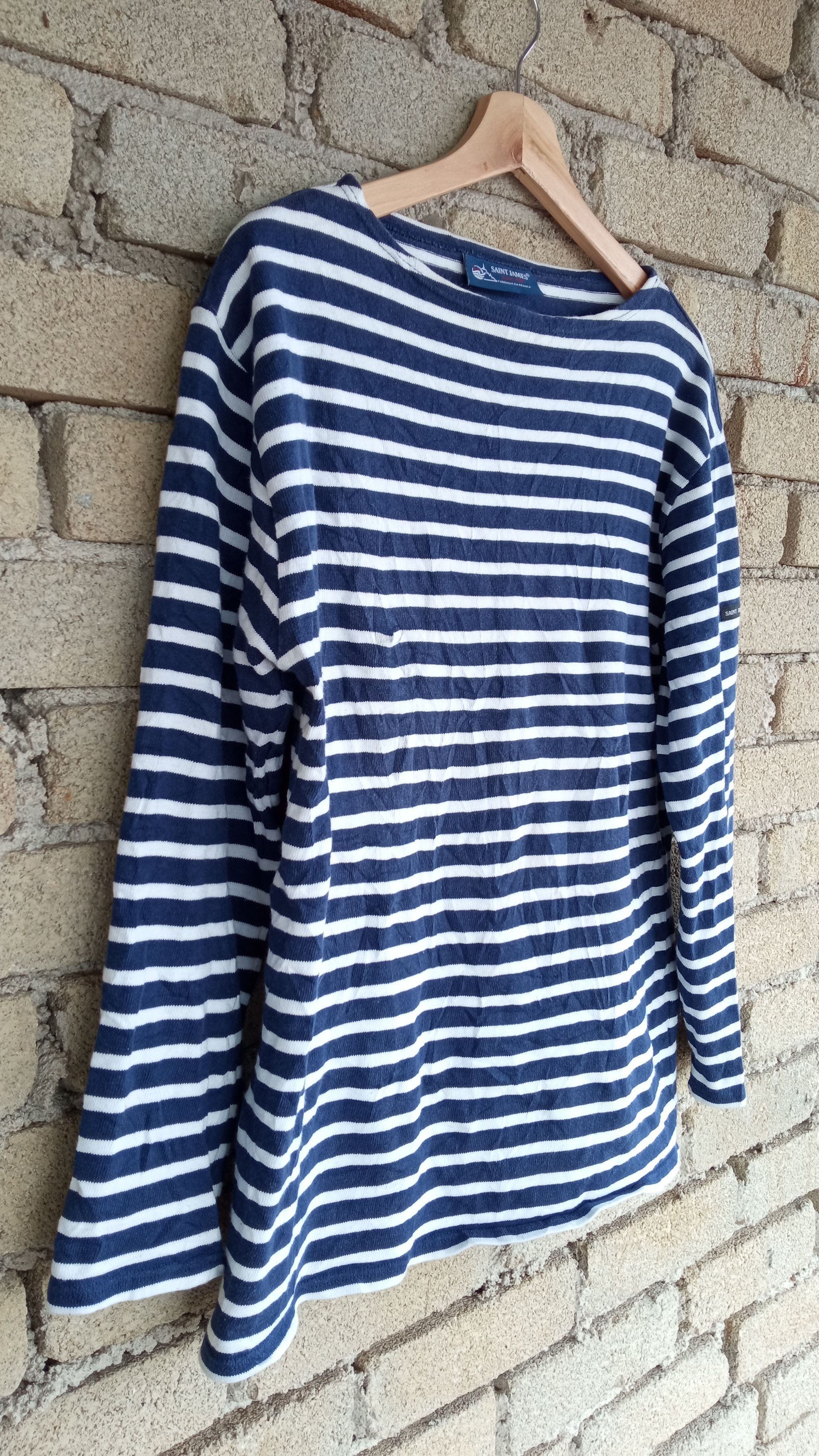 Orcival × Saint James 🔥🔥Saint James Border Striped LS T-Shirt Size US M / EU 48-50 / 2 - 5 Thumbnail