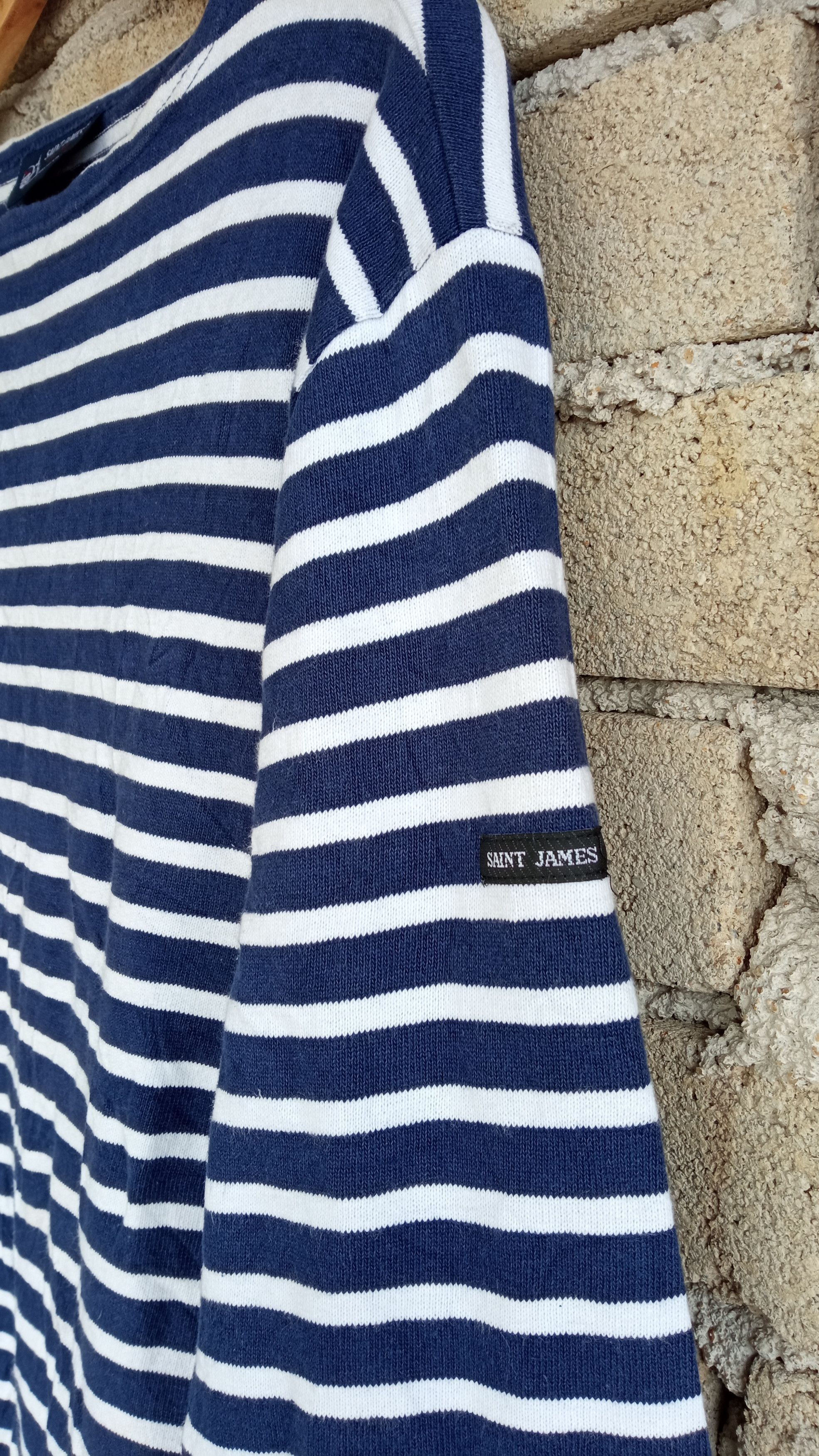 Orcival × Saint James 🔥🔥Saint James Border Striped LS T-Shirt Size US M / EU 48-50 / 2 - 7 Thumbnail