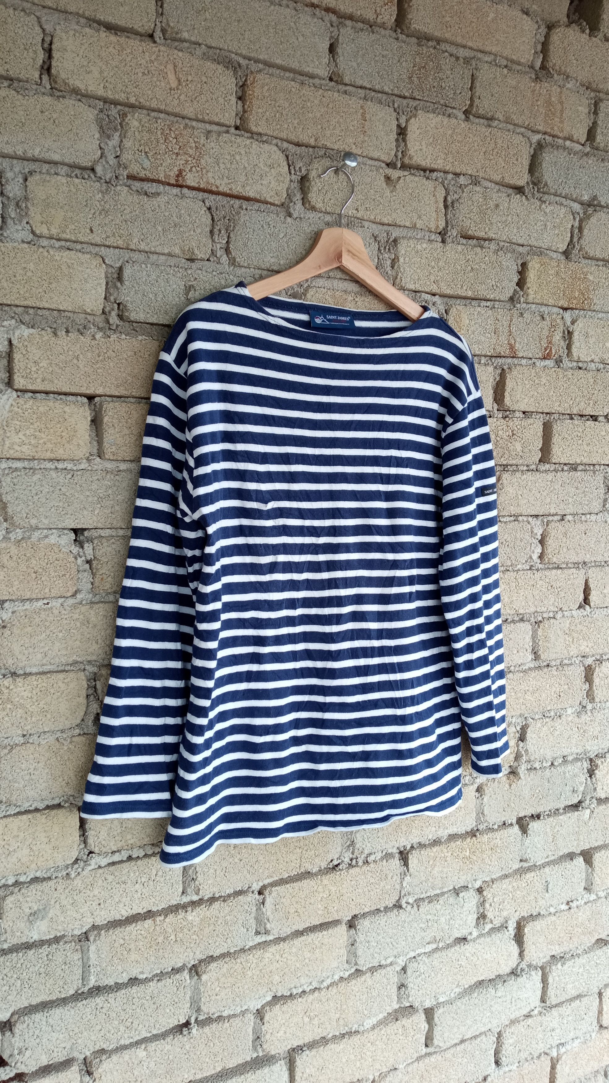 Orcival × Saint James 🔥🔥Saint James Border Striped LS T-Shirt Size US M / EU 48-50 / 2 - 2 Thumbnail