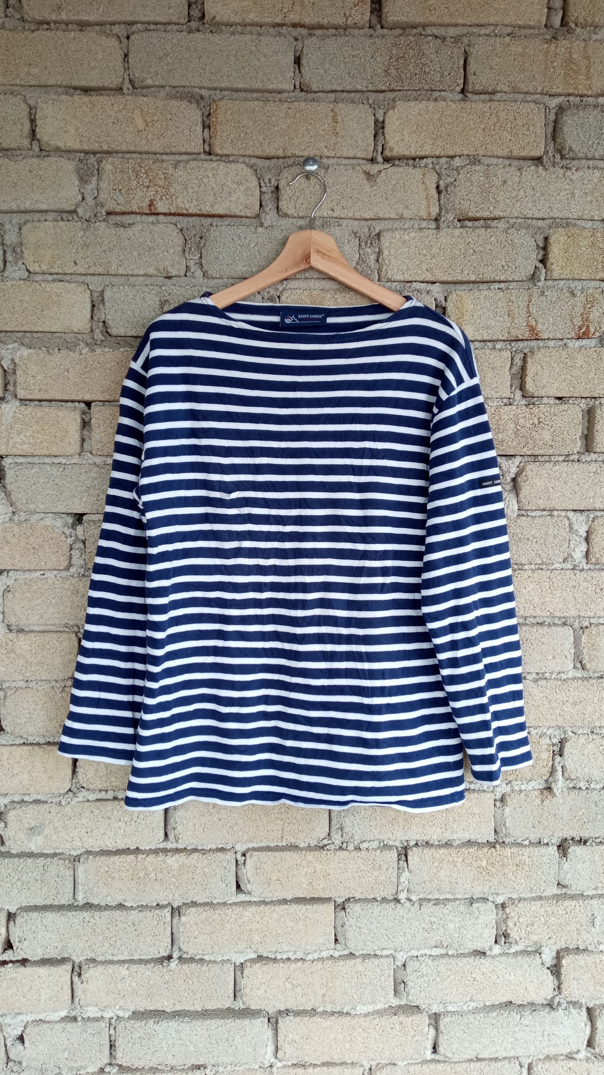 Orcival × Saint James 🔥🔥Saint James Border Striped LS T-Shirt Size US M / EU 48-50 / 2 - 1 Thumbnail