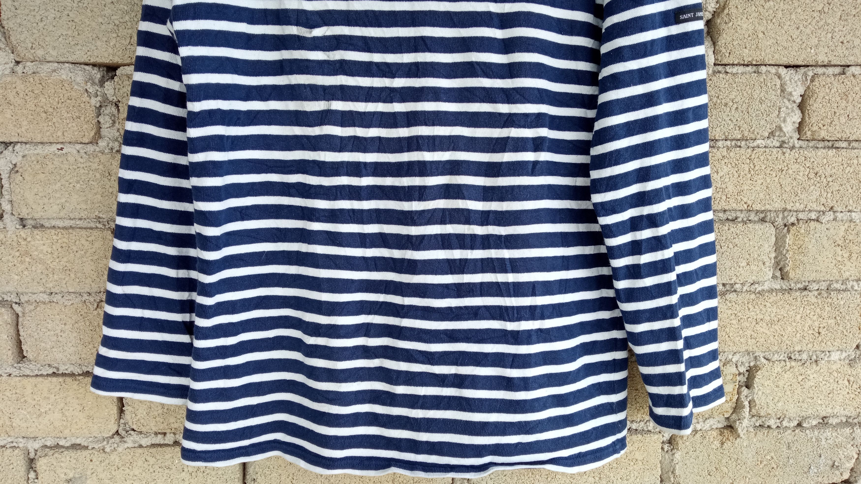 Orcival × Saint James 🔥🔥Saint James Border Striped LS T-Shirt Size US M / EU 48-50 / 2 - 9 Thumbnail