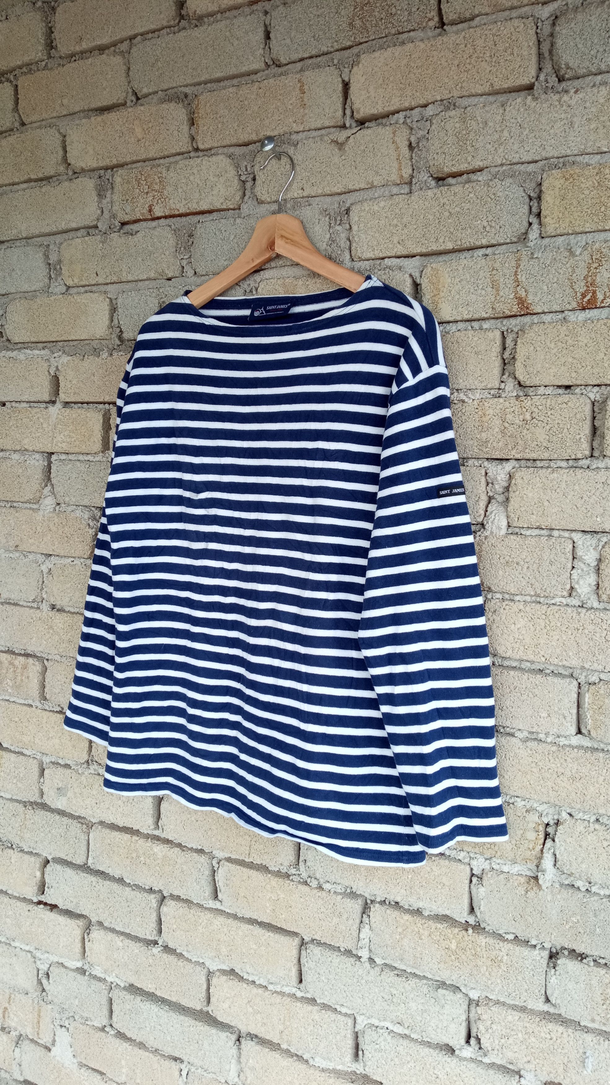 Orcival × Saint James 🔥🔥Saint James Border Striped LS T-Shirt Size US M / EU 48-50 / 2 - 3 Thumbnail
