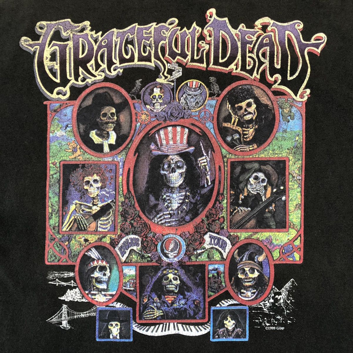 Band Tees Vintage 1999 Grateful Dead T Shirt Haight & Ashbury Band Tee Size US L / EU 52-54 / 3 - 2 Thumbnail